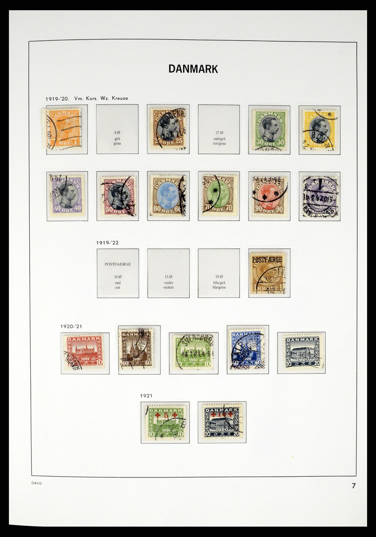 37383 007 - Postzegelverzameling 37383 Denemarken 1851-1969.