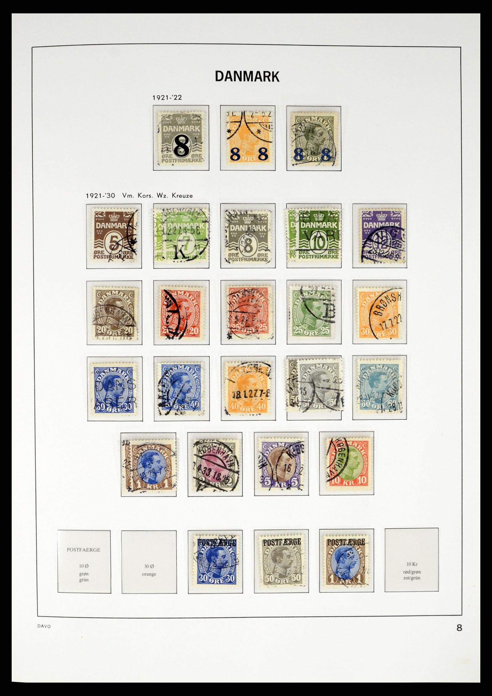 37383 008 - Postzegelverzameling 37383 Denemarken 1851-1969.