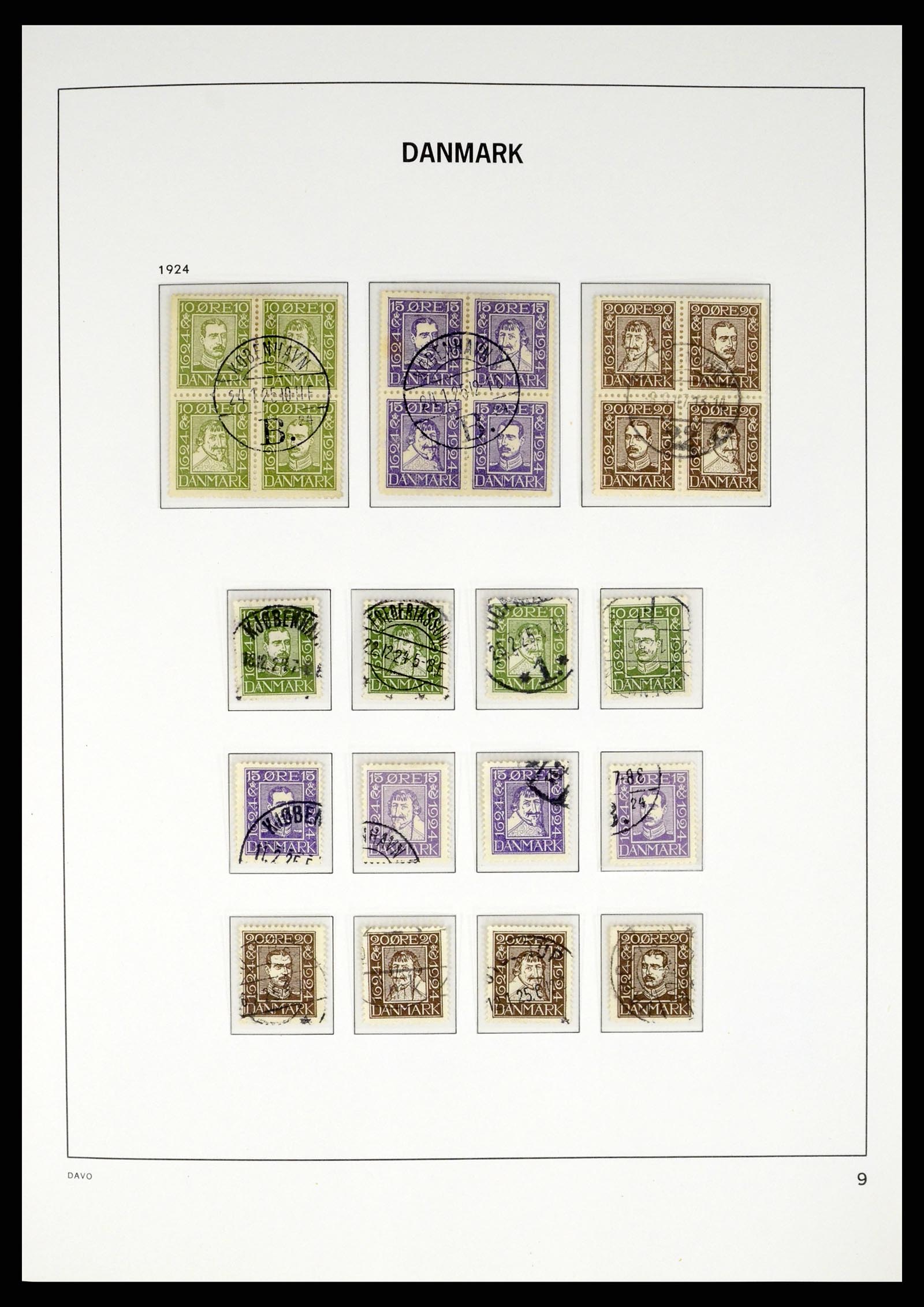 37383 009 - Postzegelverzameling 37383 Denemarken 1851-1969.