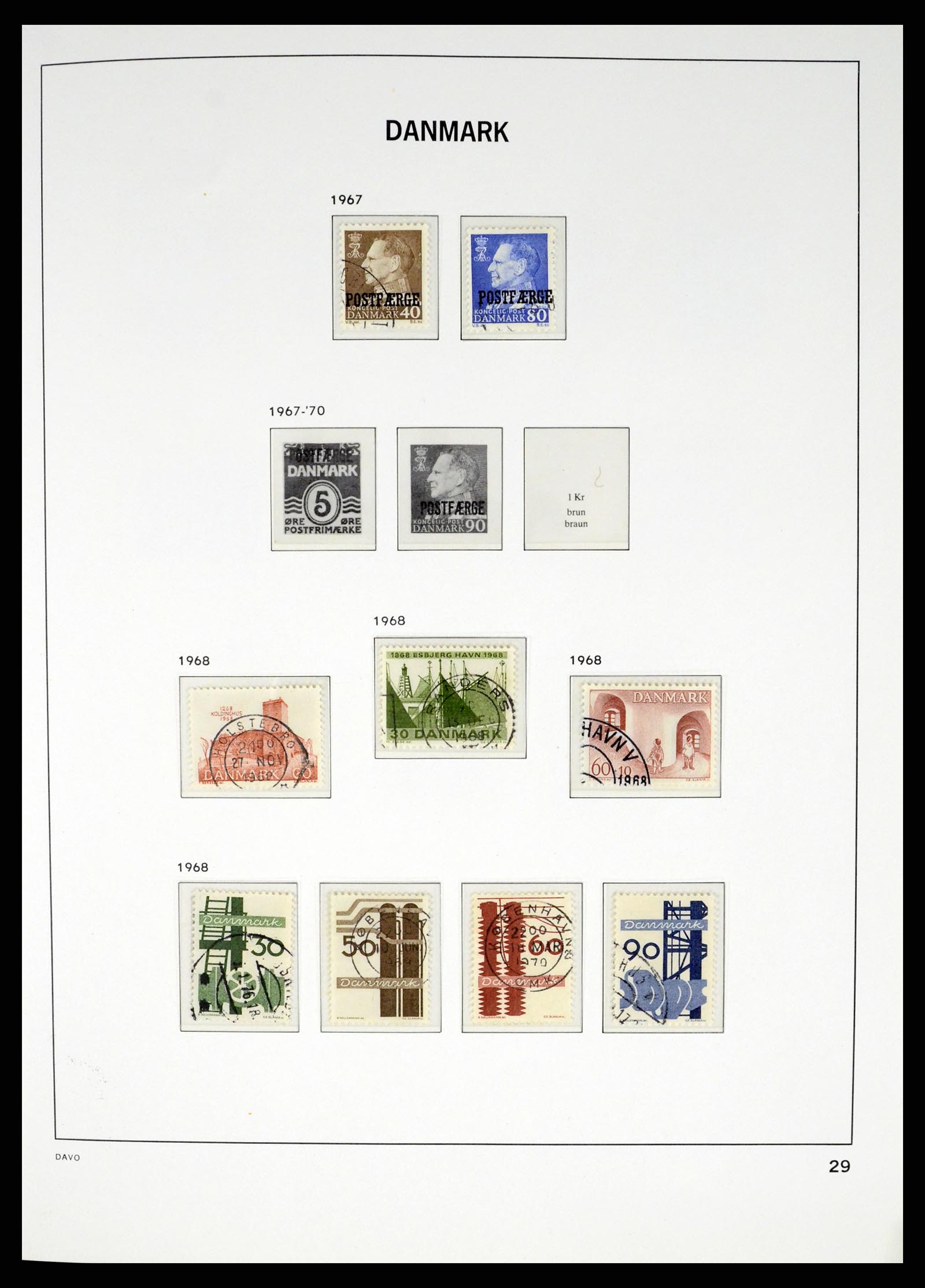 37383 028 - Postzegelverzameling 37383 Denemarken 1851-1969.