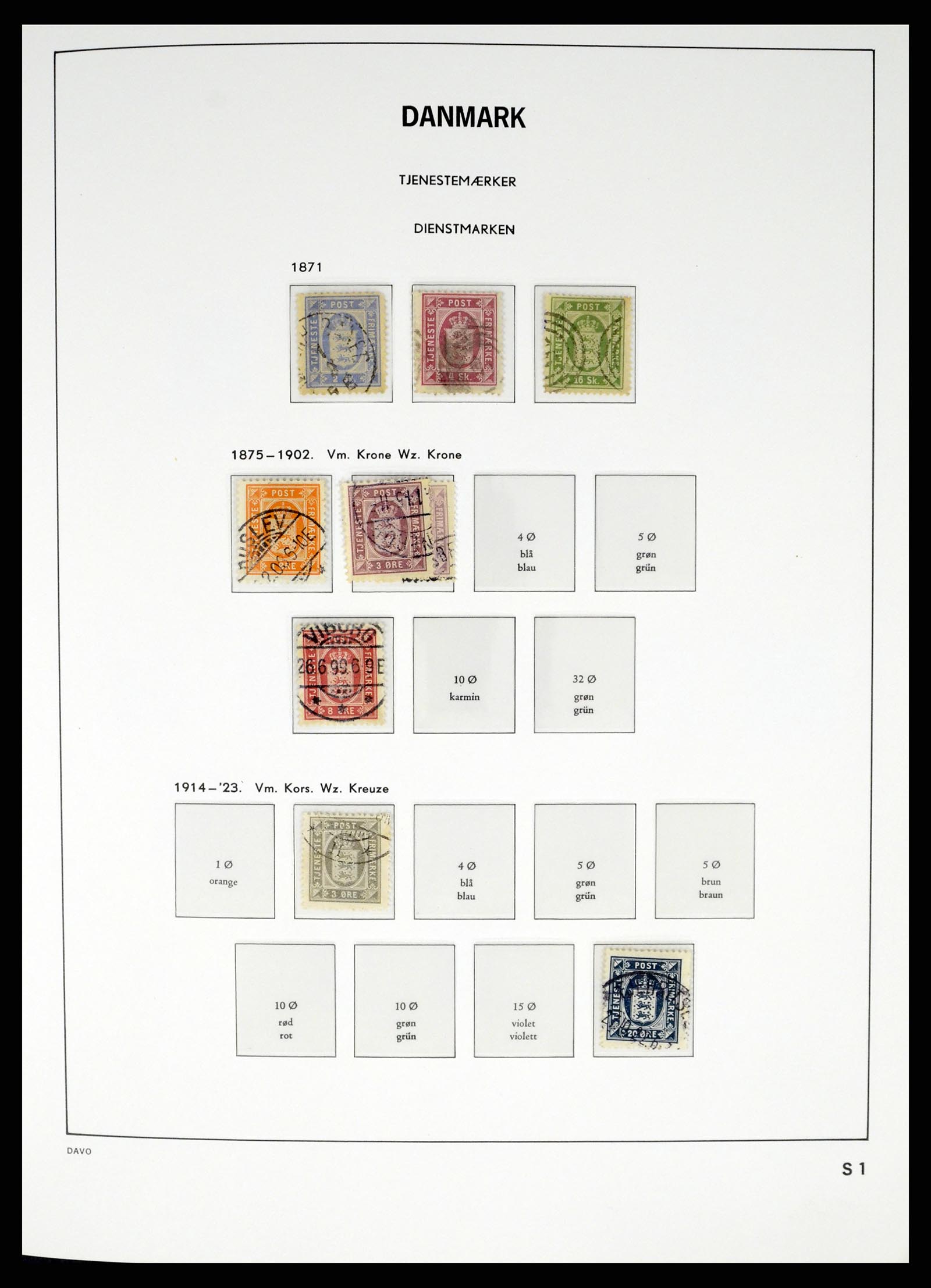 37383 032 - Postzegelverzameling 37383 Denemarken 1851-1969.