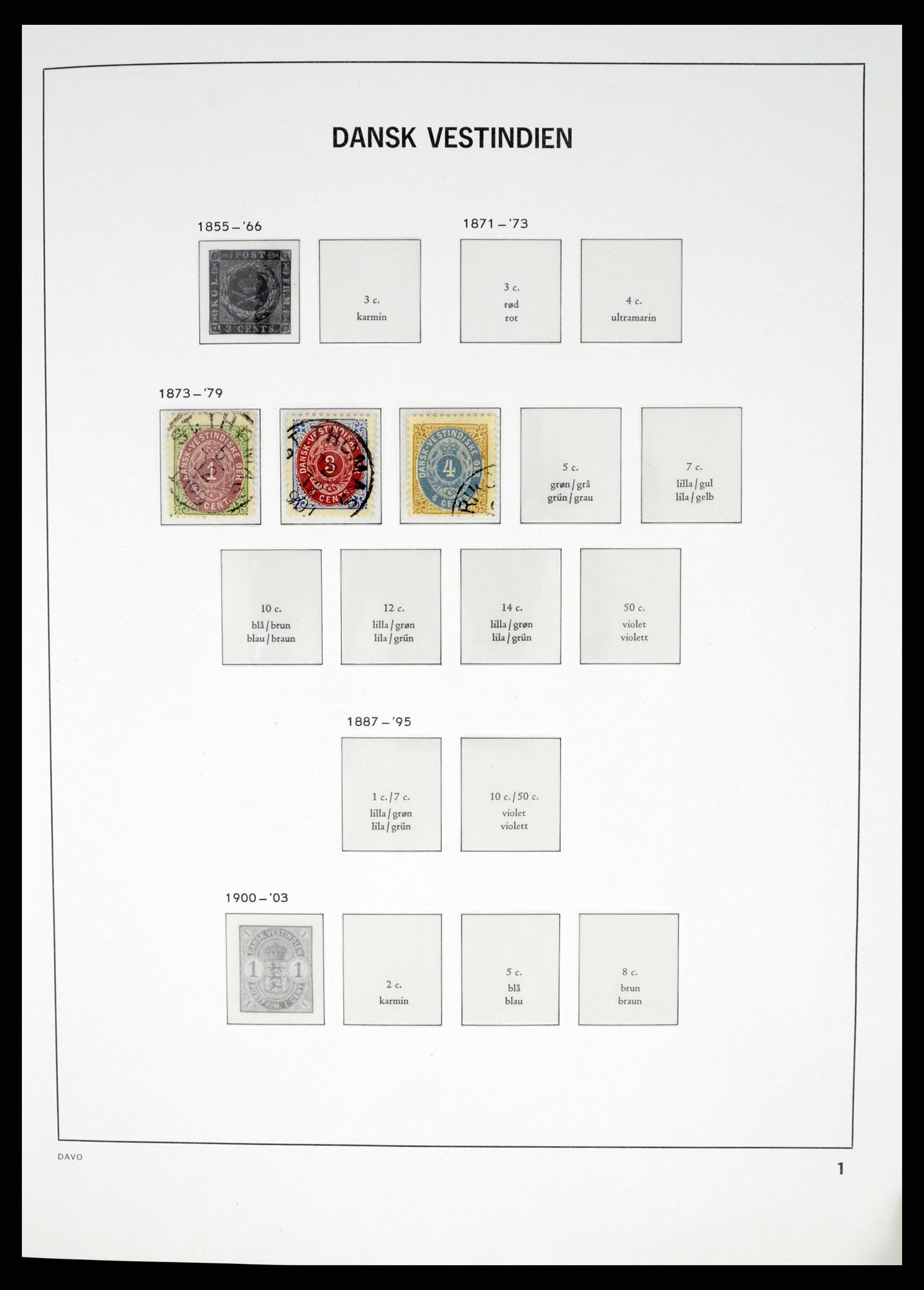 37383 036 - Postzegelverzameling 37383 Denemarken 1851-1969.