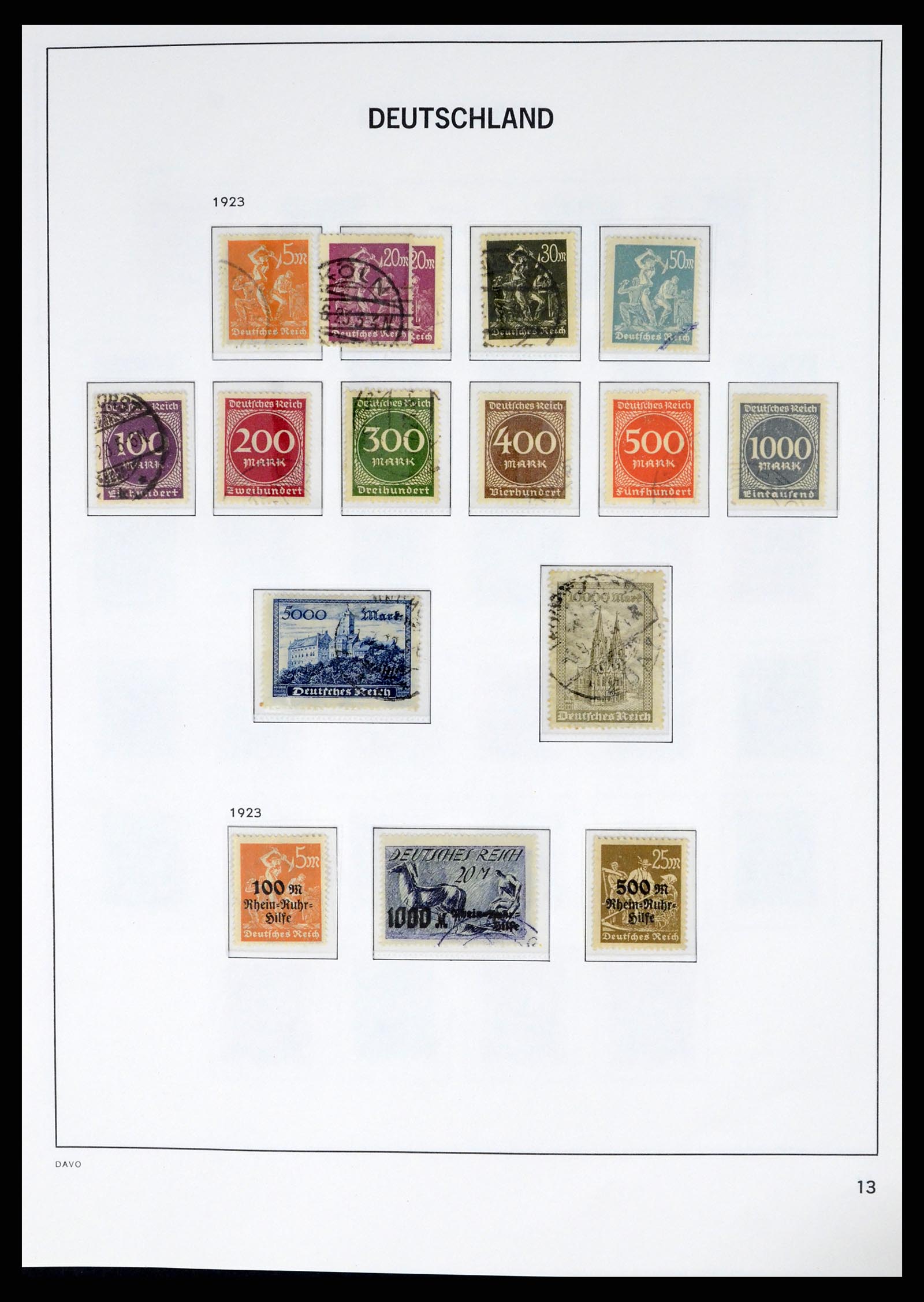 37384 014 - Postzegelverzameling 37384 Duitse Rijk 1872-1945.