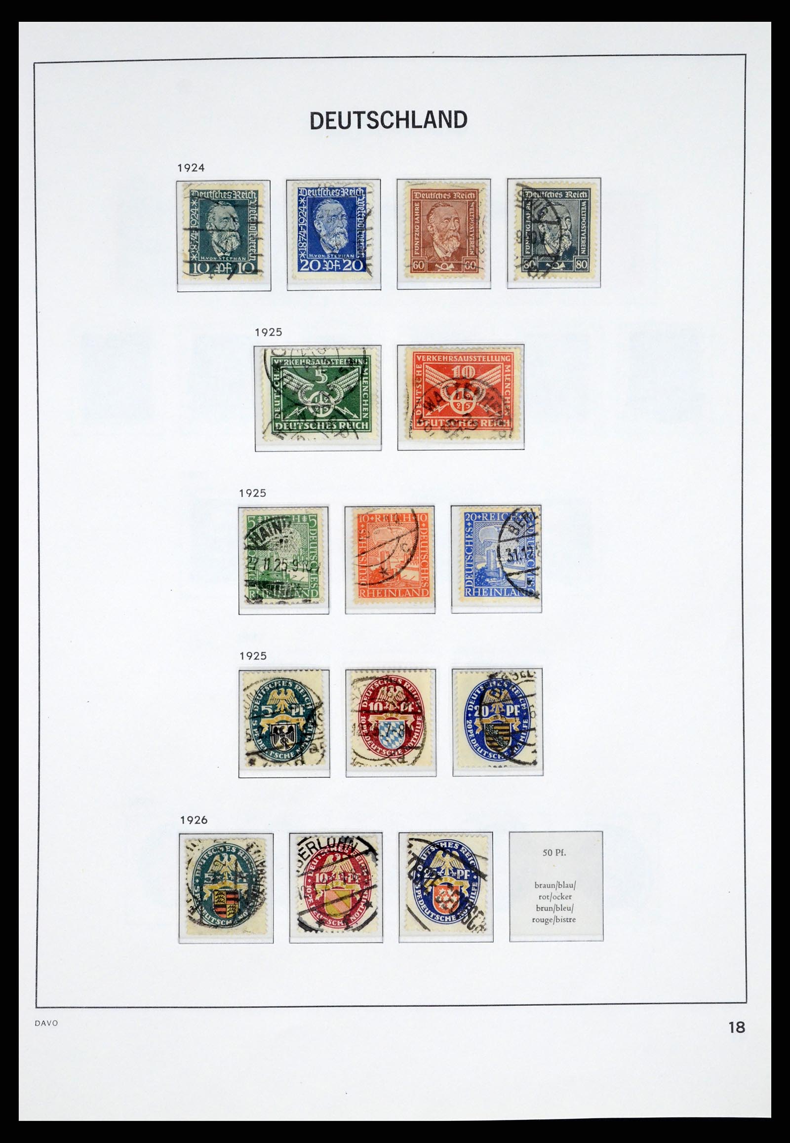 37384 019 - Postzegelverzameling 37384 Duitse Rijk 1872-1945.