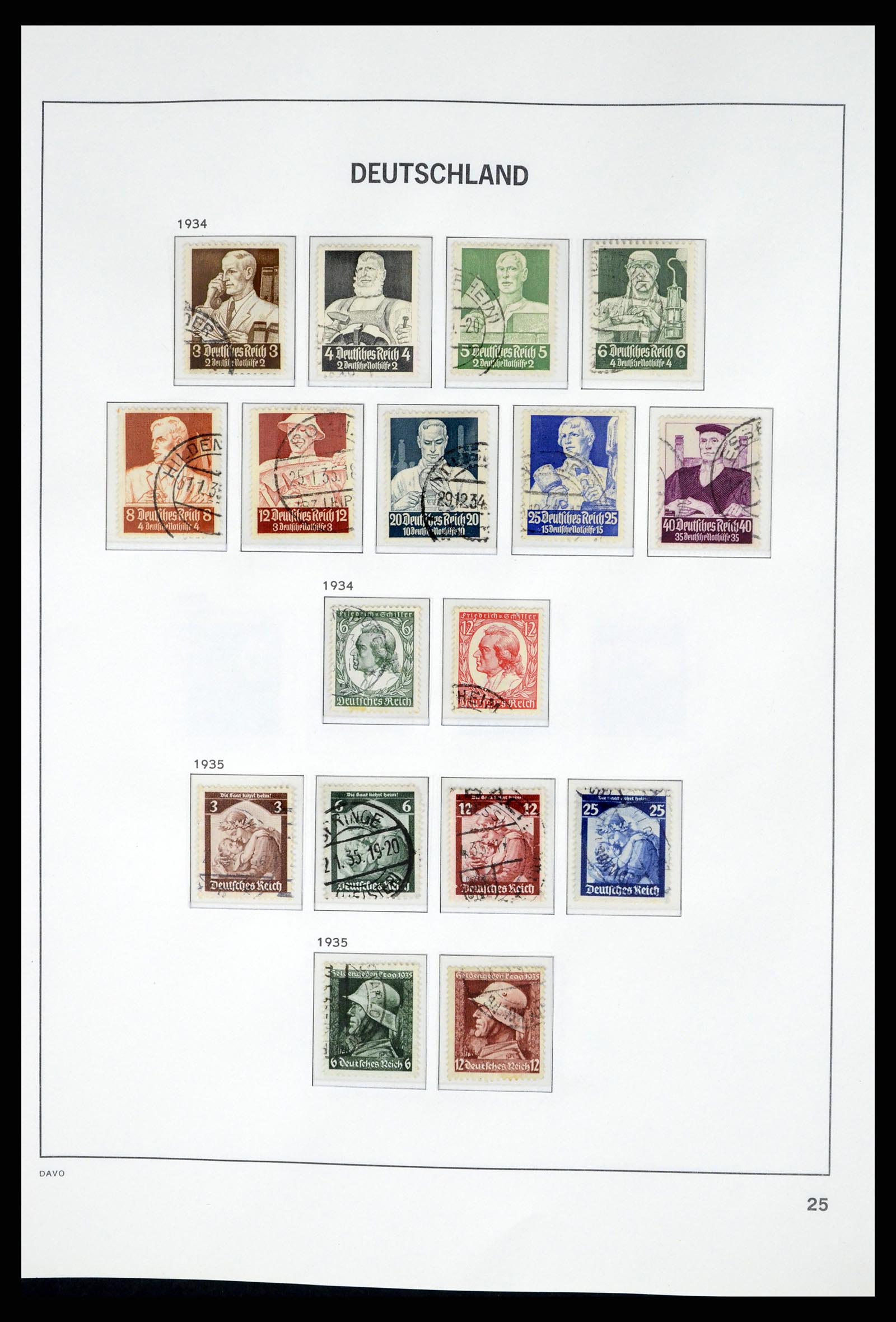 37384 026 - Postzegelverzameling 37384 Duitse Rijk 1872-1945.