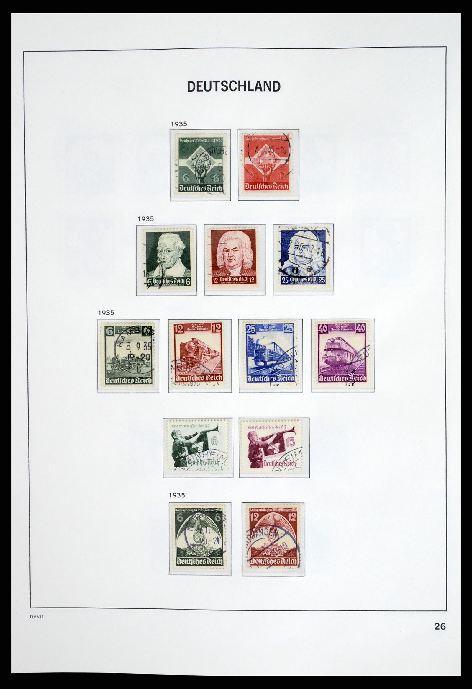 37384 027 - Postzegelverzameling 37384 Duitse Rijk 1872-1945.