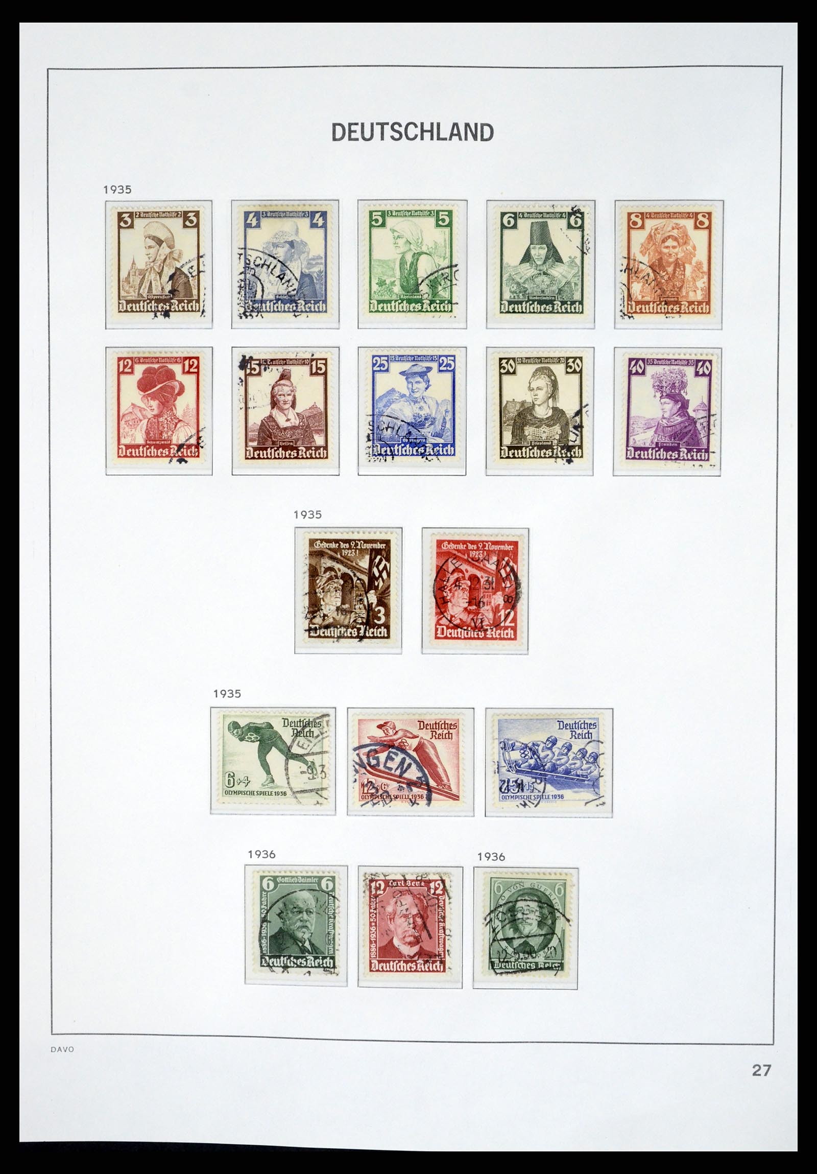 37384 028 - Postzegelverzameling 37384 Duitse Rijk 1872-1945.