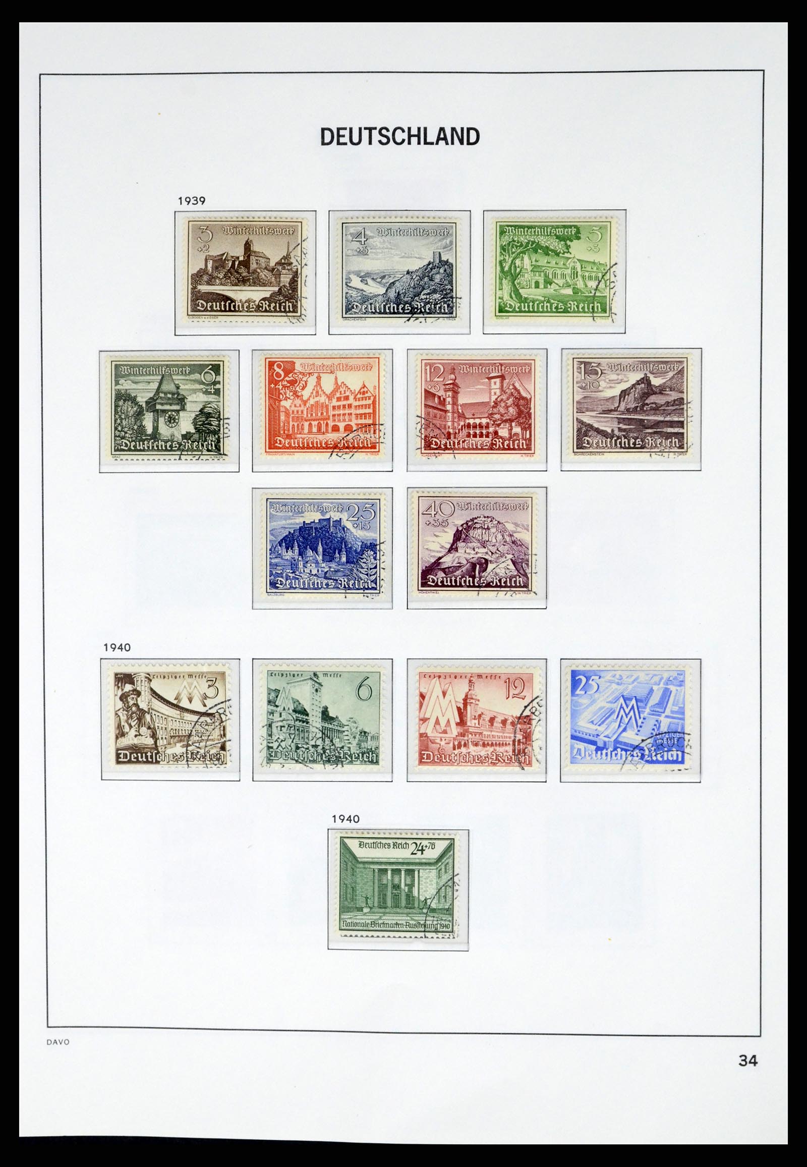 37384 036 - Postzegelverzameling 37384 Duitse Rijk 1872-1945.