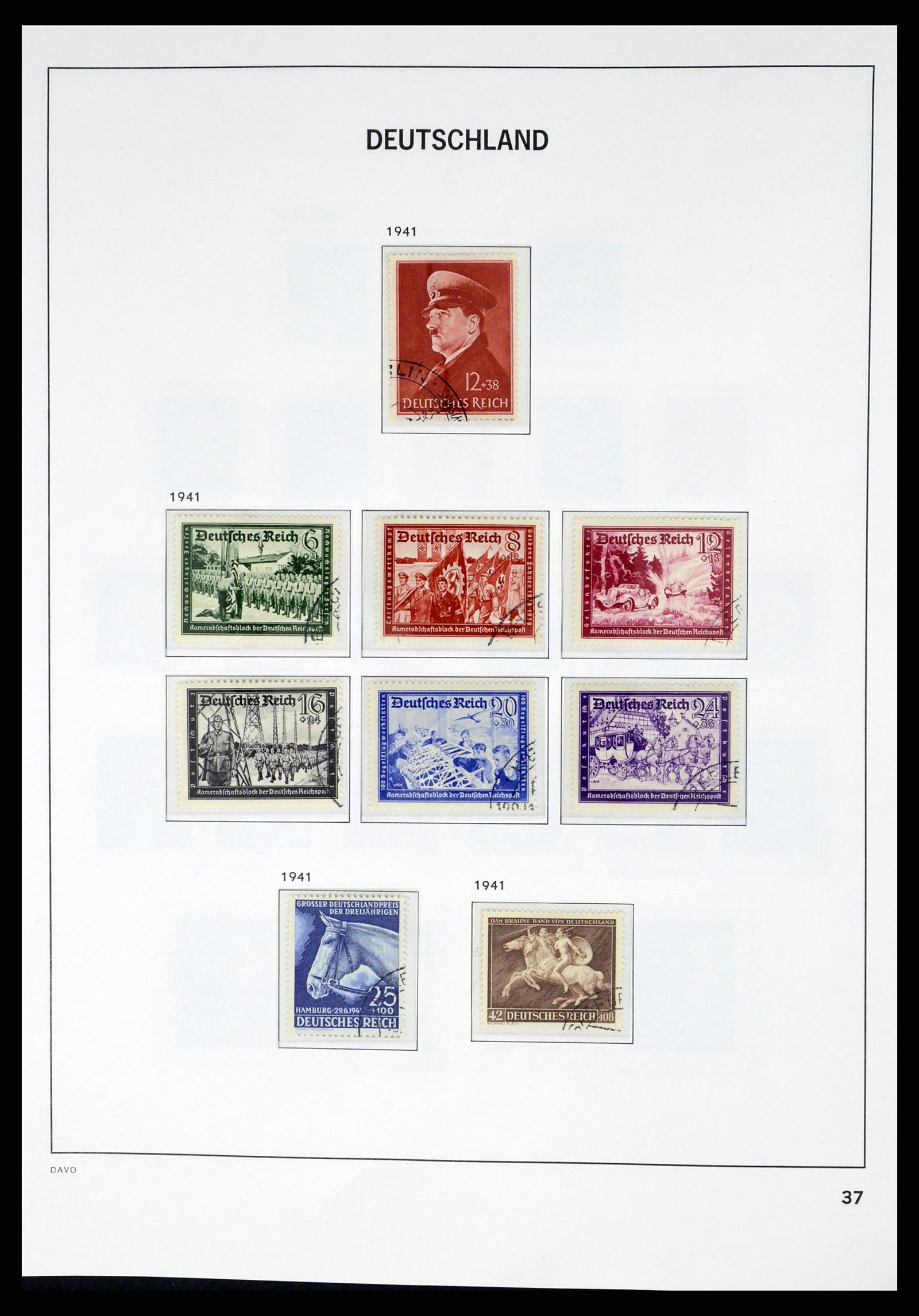 37384 039 - Postzegelverzameling 37384 Duitse Rijk 1872-1945.