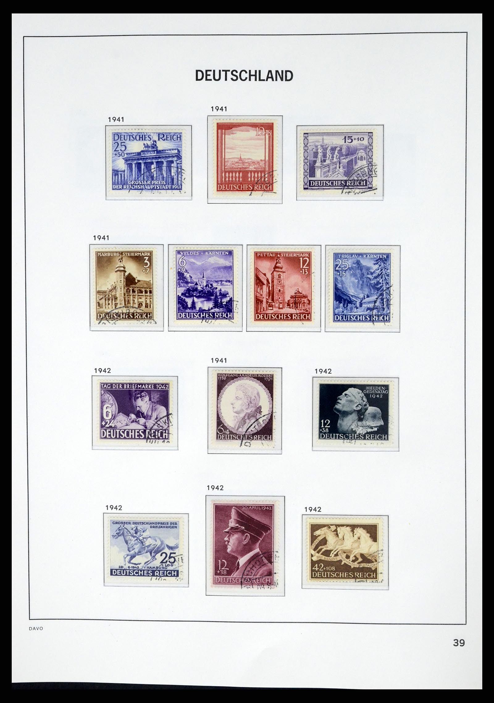 37384 041 - Postzegelverzameling 37384 Duitse Rijk 1872-1945.