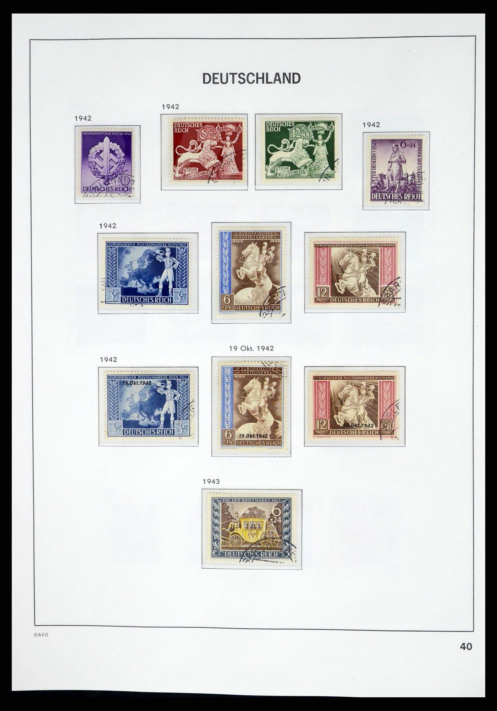 37384 042 - Postzegelverzameling 37384 Duitse Rijk 1872-1945.