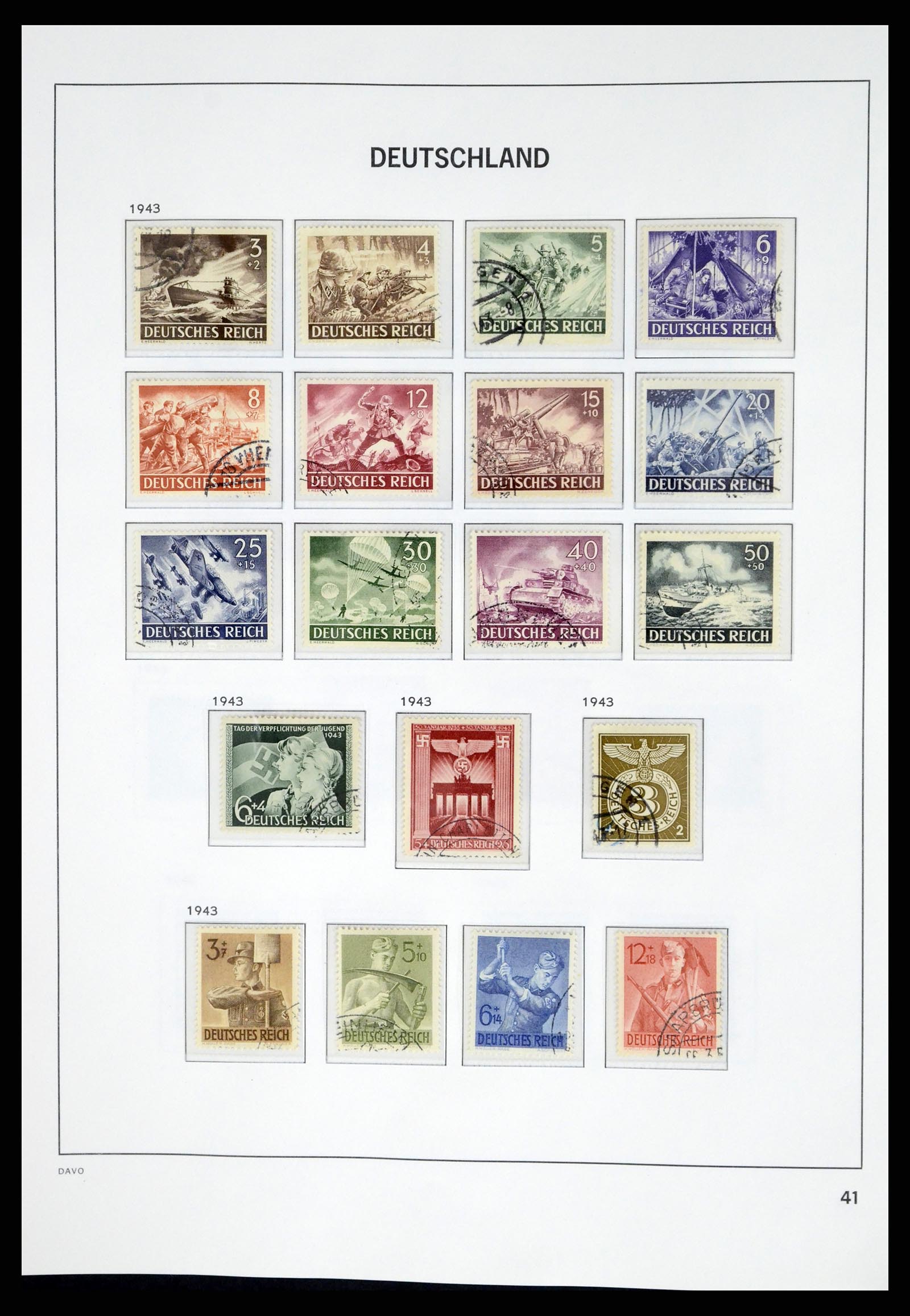 37384 043 - Postzegelverzameling 37384 Duitse Rijk 1872-1945.