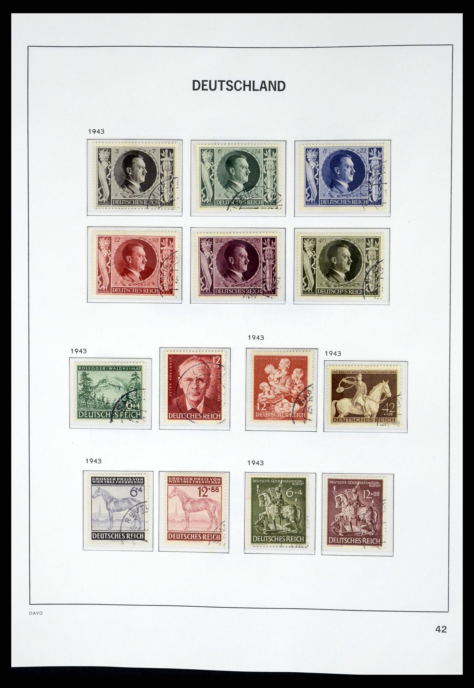 37384 044 - Postzegelverzameling 37384 Duitse Rijk 1872-1945.