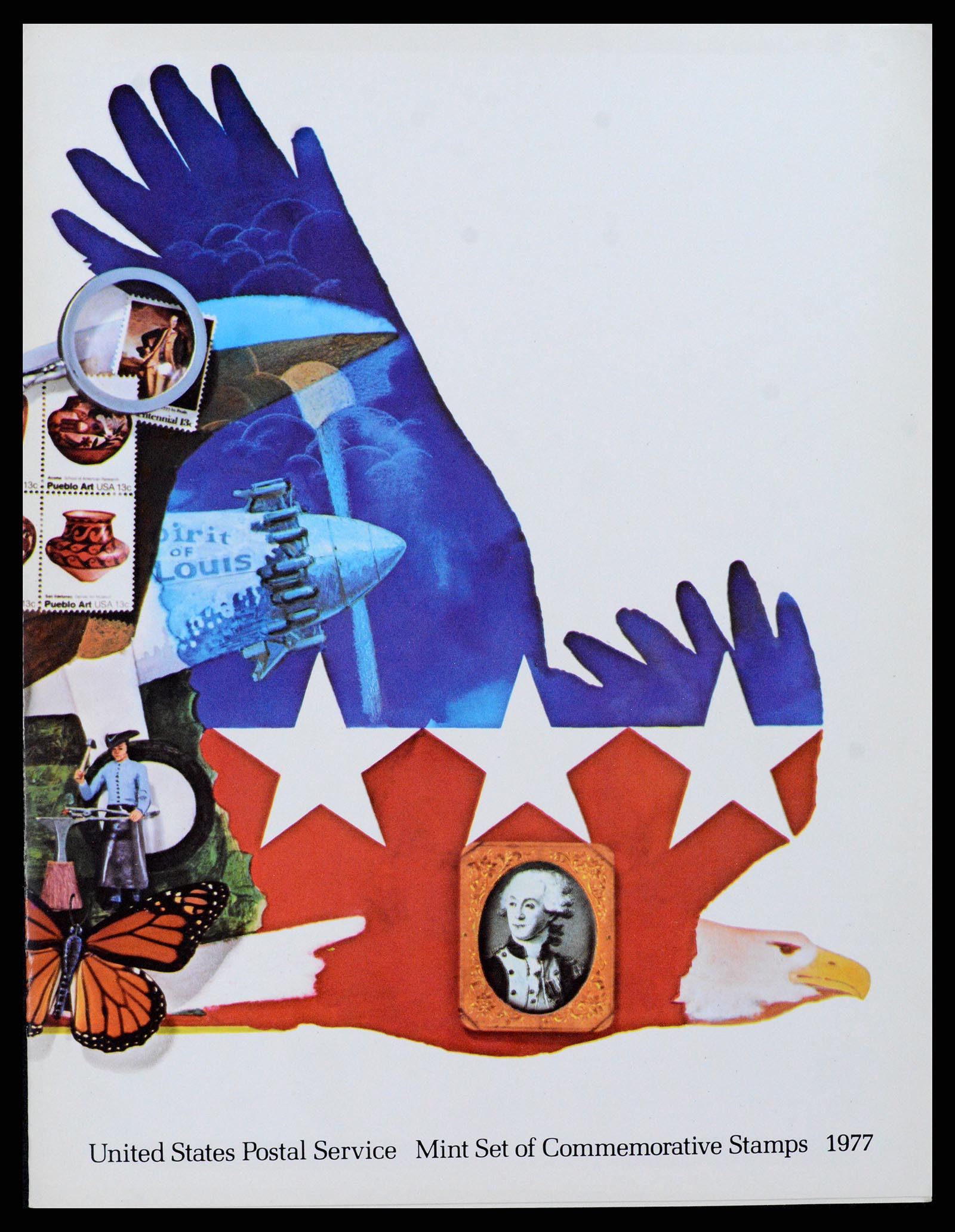 37386 003 - Postzegelverzameling 37386 USA jaarboeken 1975-2000.