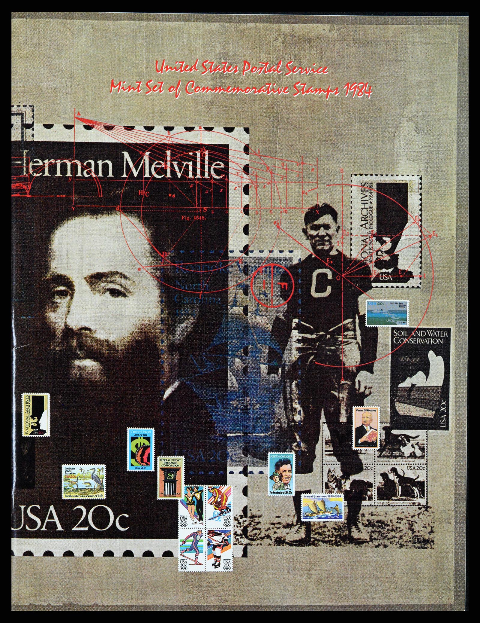 37386 011 - Postzegelverzameling 37386 USA jaarboeken 1975-2000.