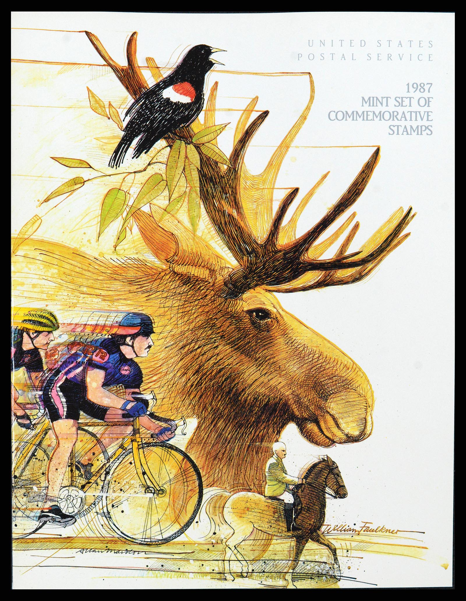37386 014 - Postzegelverzameling 37386 USA jaarboeken 1975-2000.