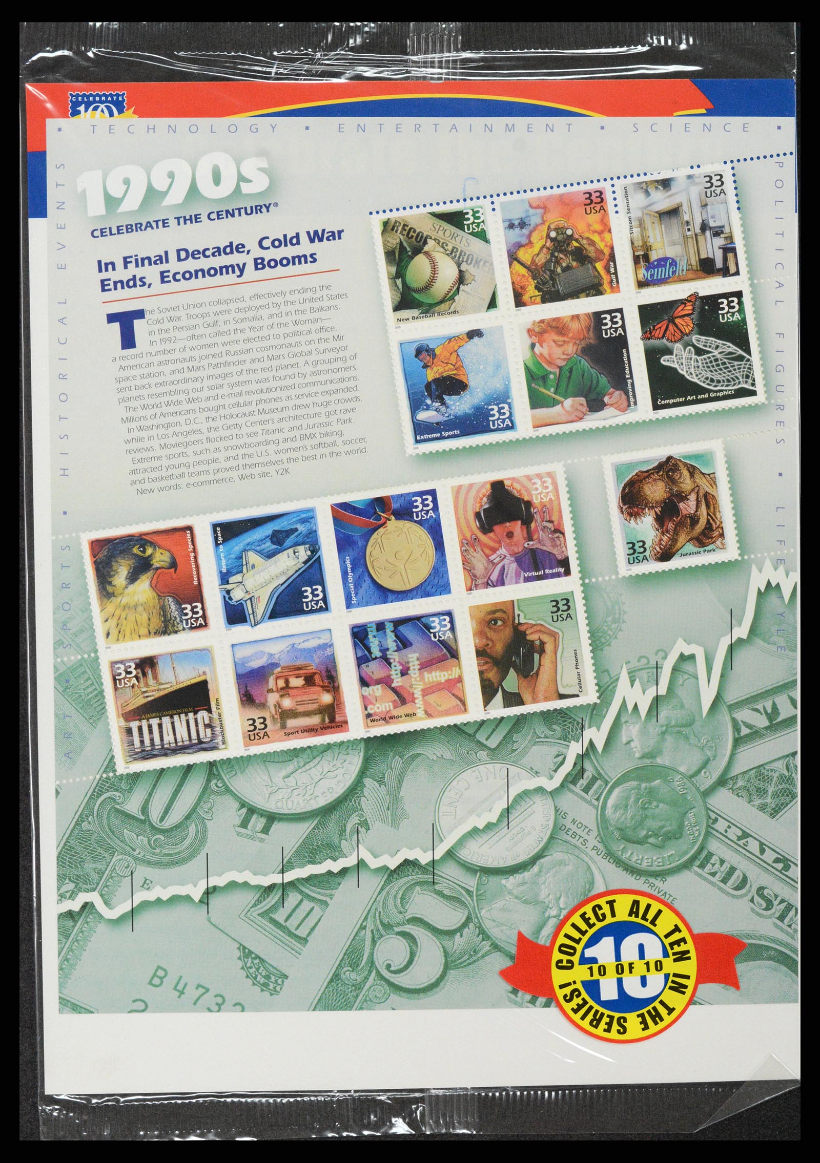 37386 033 - Stamp collection 37386 USA yearbooks 1975-2000.