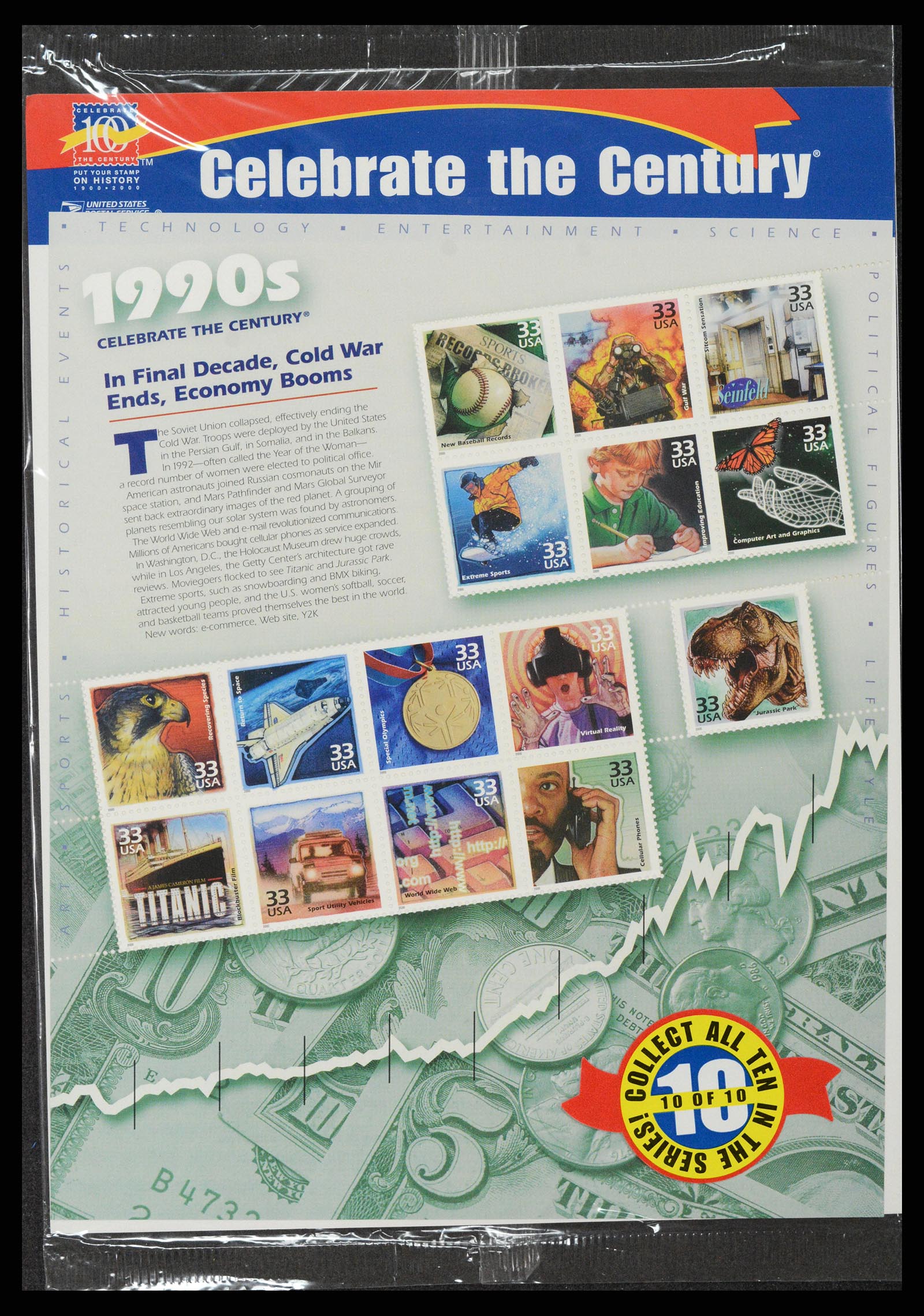 37386 034 - Stamp collection 37386 USA yearbooks 1975-2000.