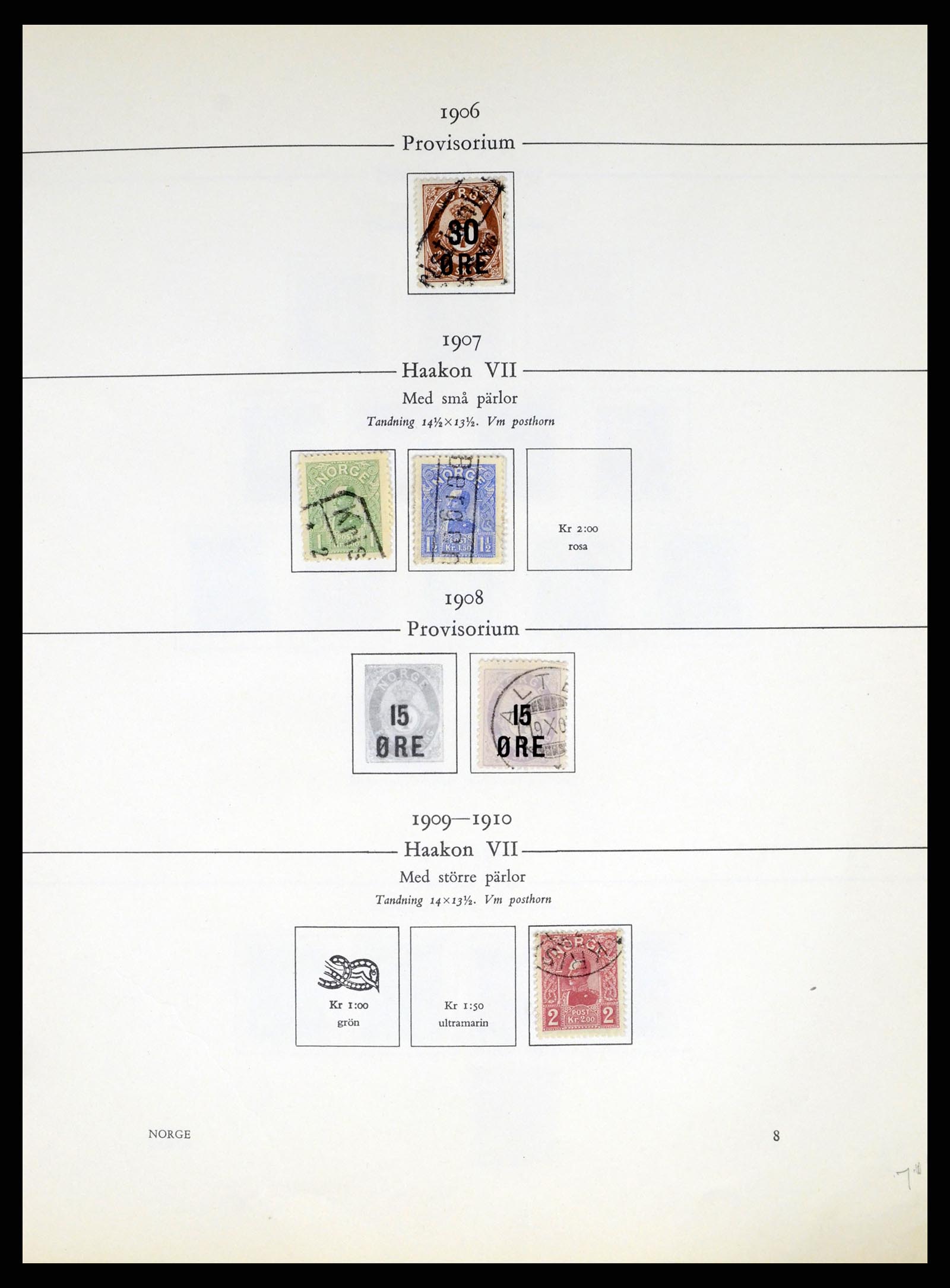 37387 008 - Postzegelverzameling 37387 Scandinavië 1851-1960.