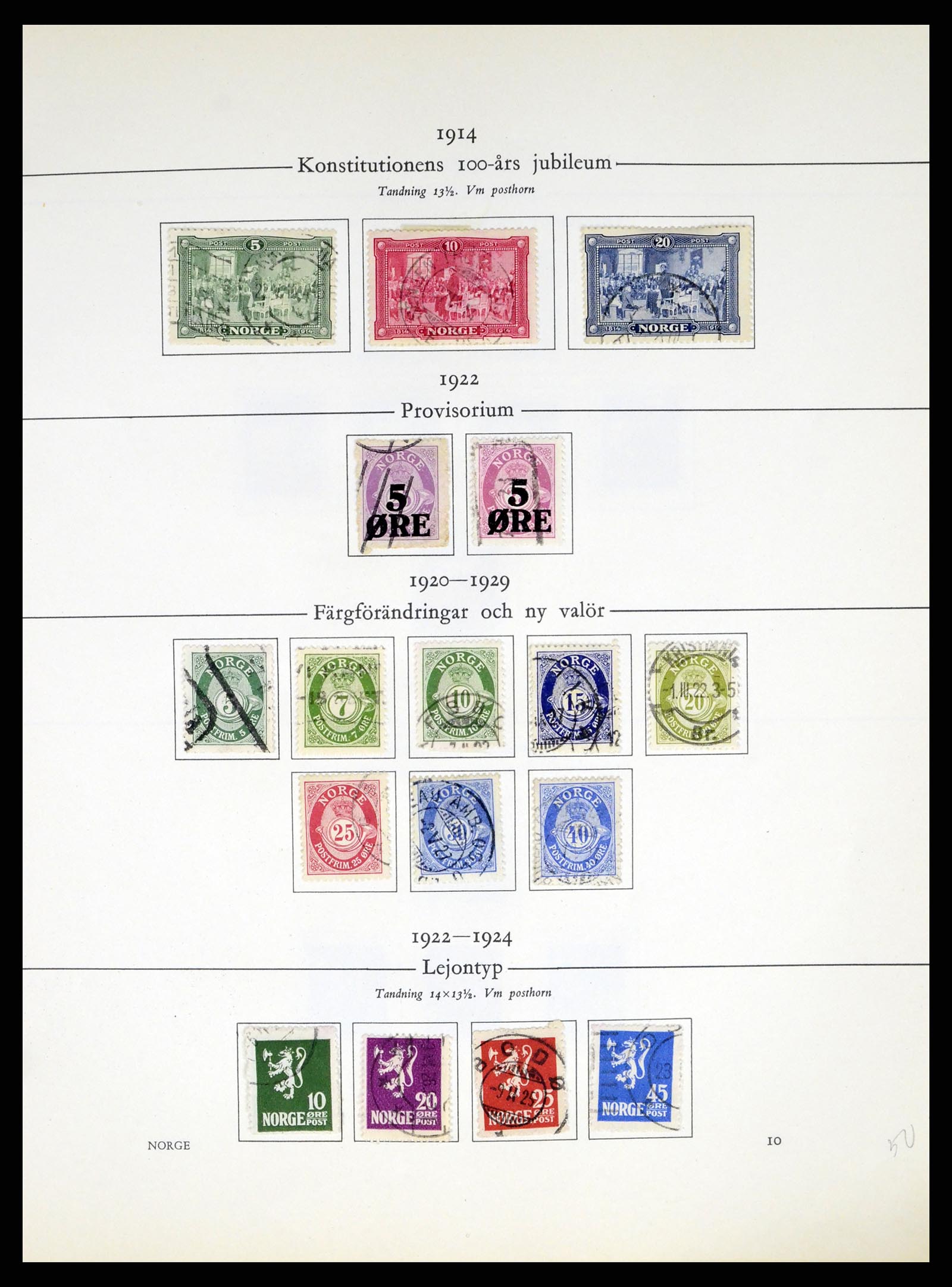 37387 010 - Postzegelverzameling 37387 Scandinavië 1851-1960.