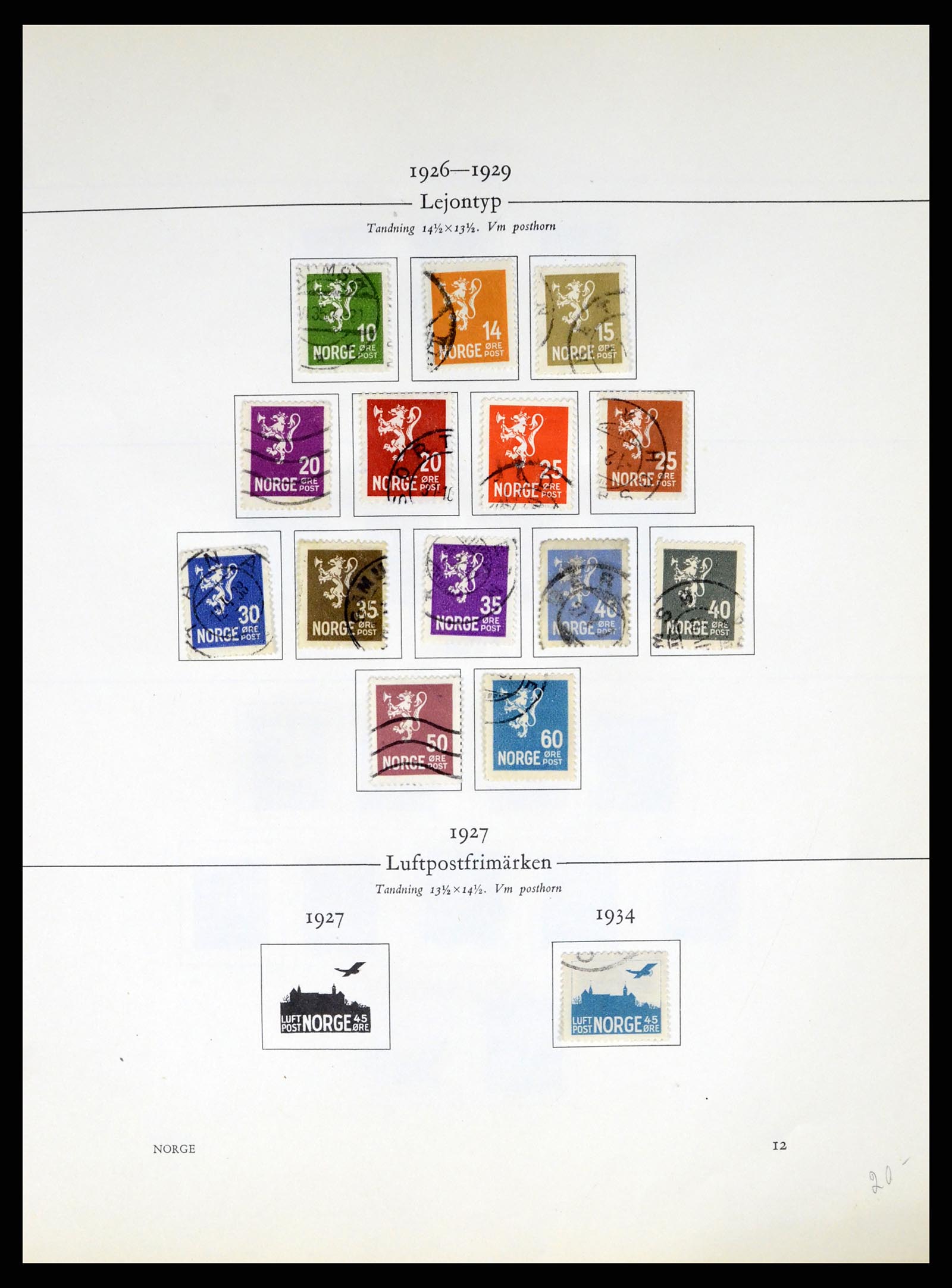 37387 012 - Postzegelverzameling 37387 Scandinavië 1851-1960.
