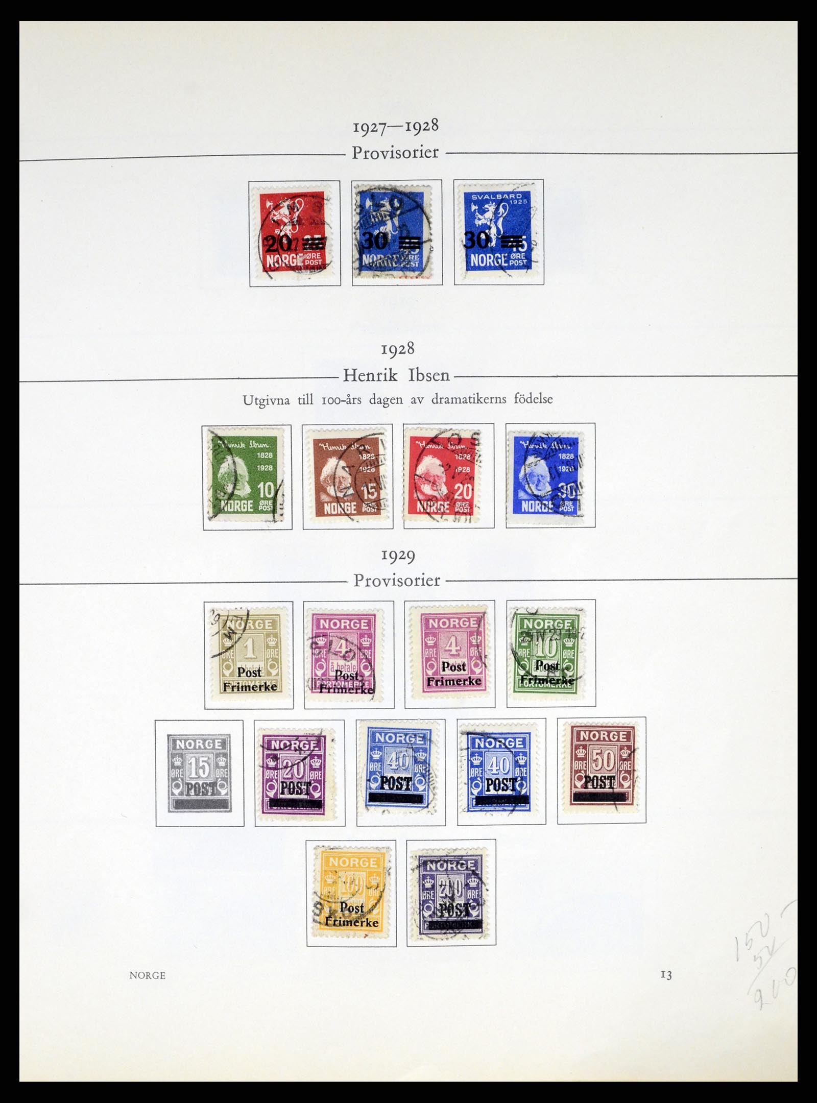 37387 013 - Postzegelverzameling 37387 Scandinavië 1851-1960.