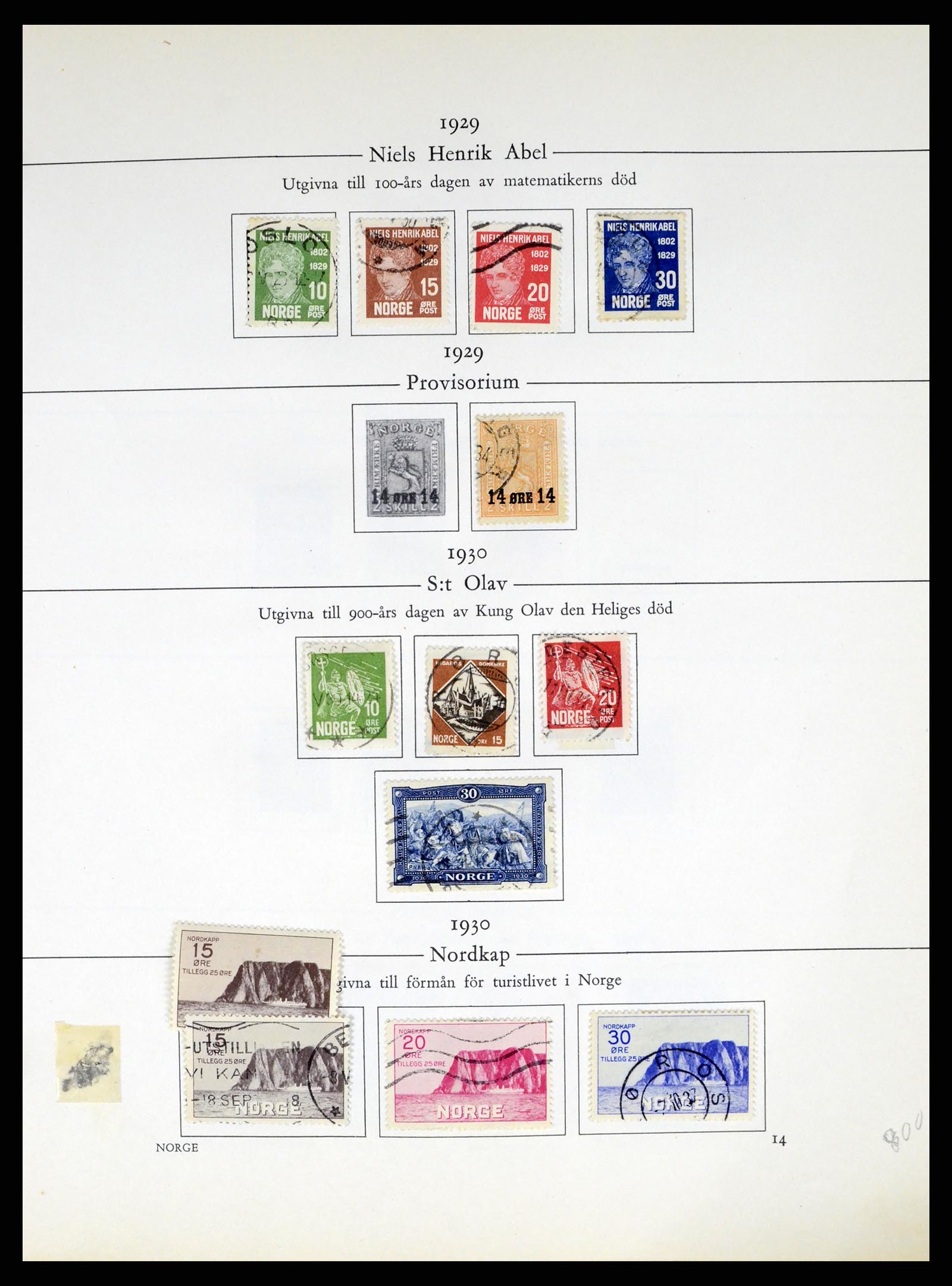 37387 014 - Postzegelverzameling 37387 Scandinavië 1851-1960.