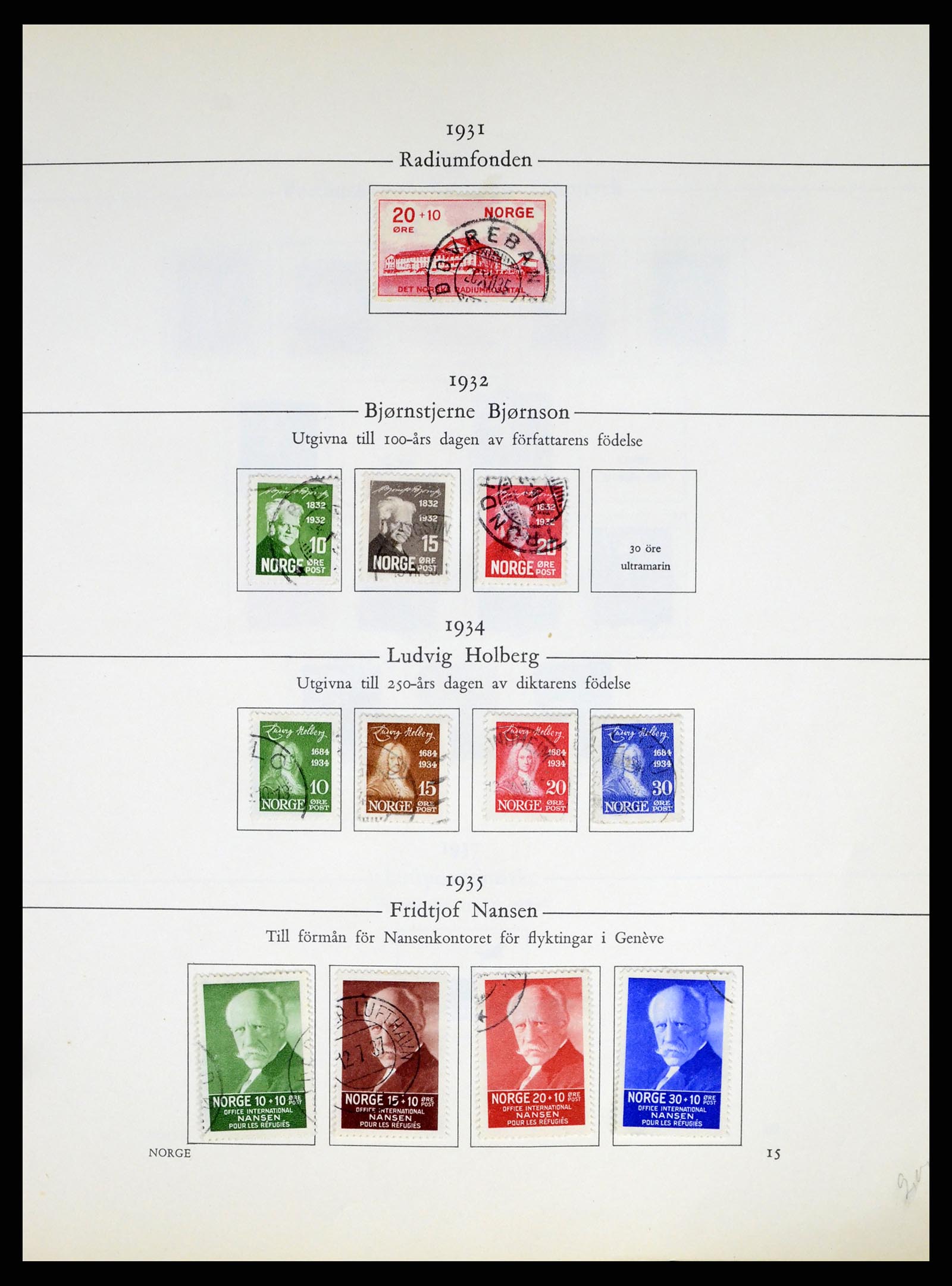 37387 015 - Postzegelverzameling 37387 Scandinavië 1851-1960.