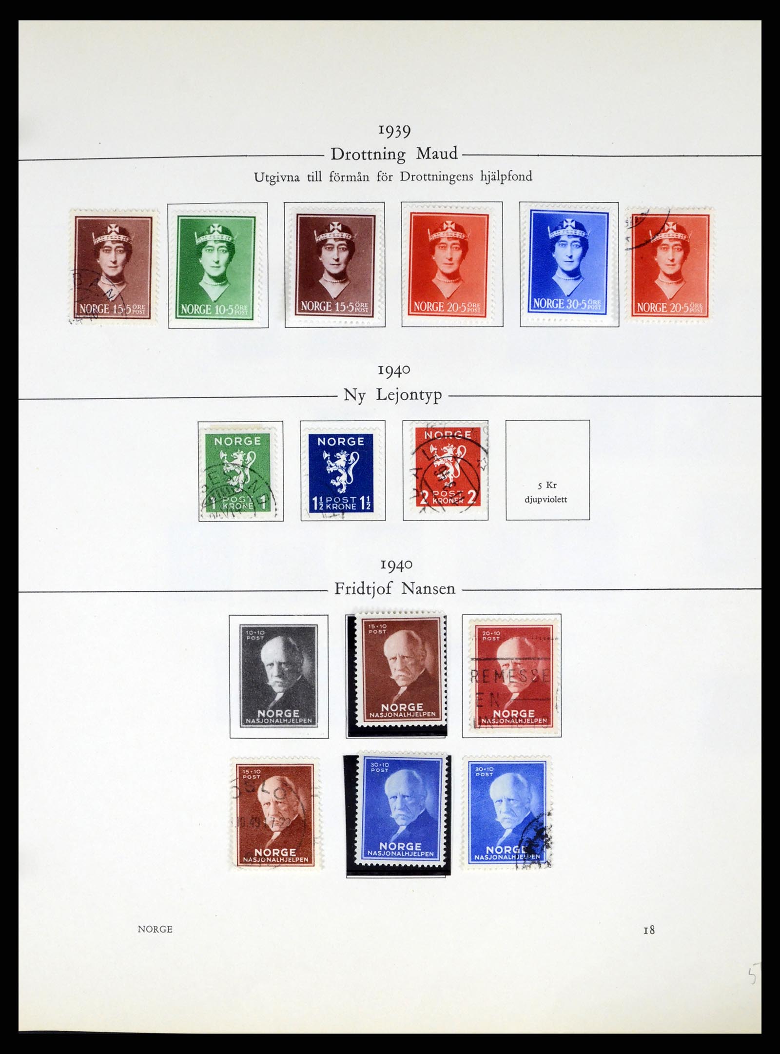 37387 018 - Postzegelverzameling 37387 Scandinavië 1851-1960.