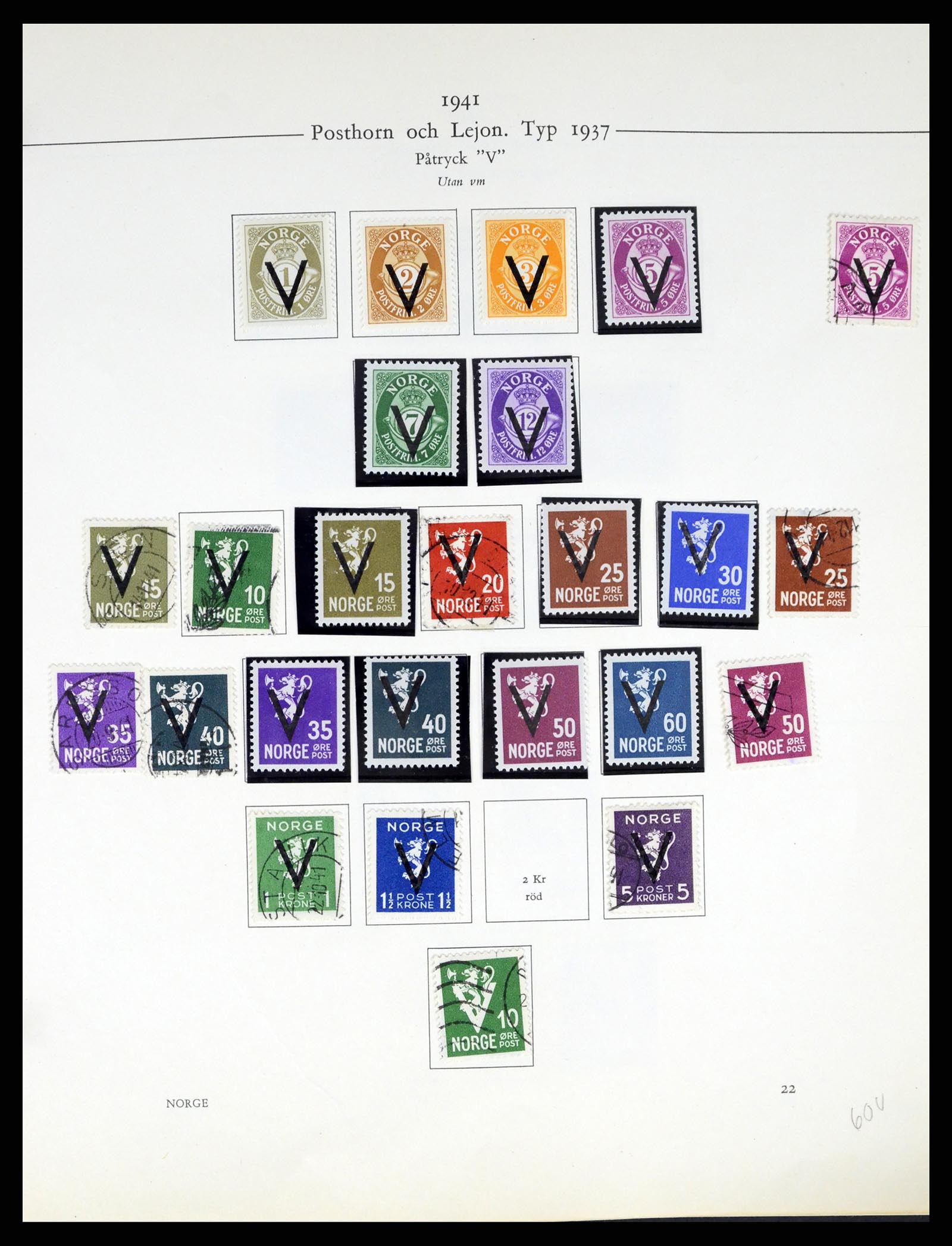 37387 022 - Postzegelverzameling 37387 Scandinavië 1851-1960.