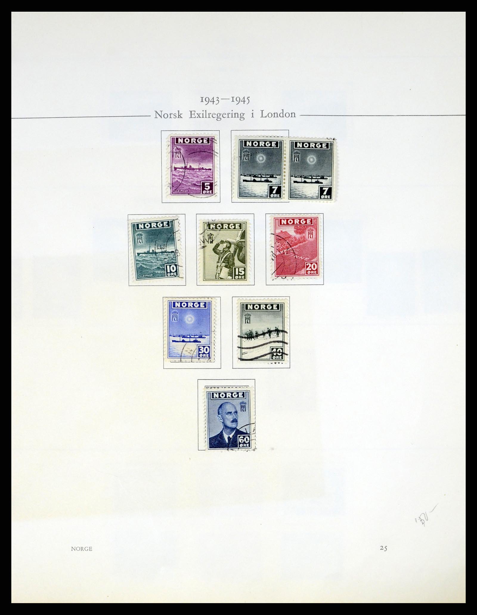 37387 026 - Postzegelverzameling 37387 Scandinavië 1851-1960.