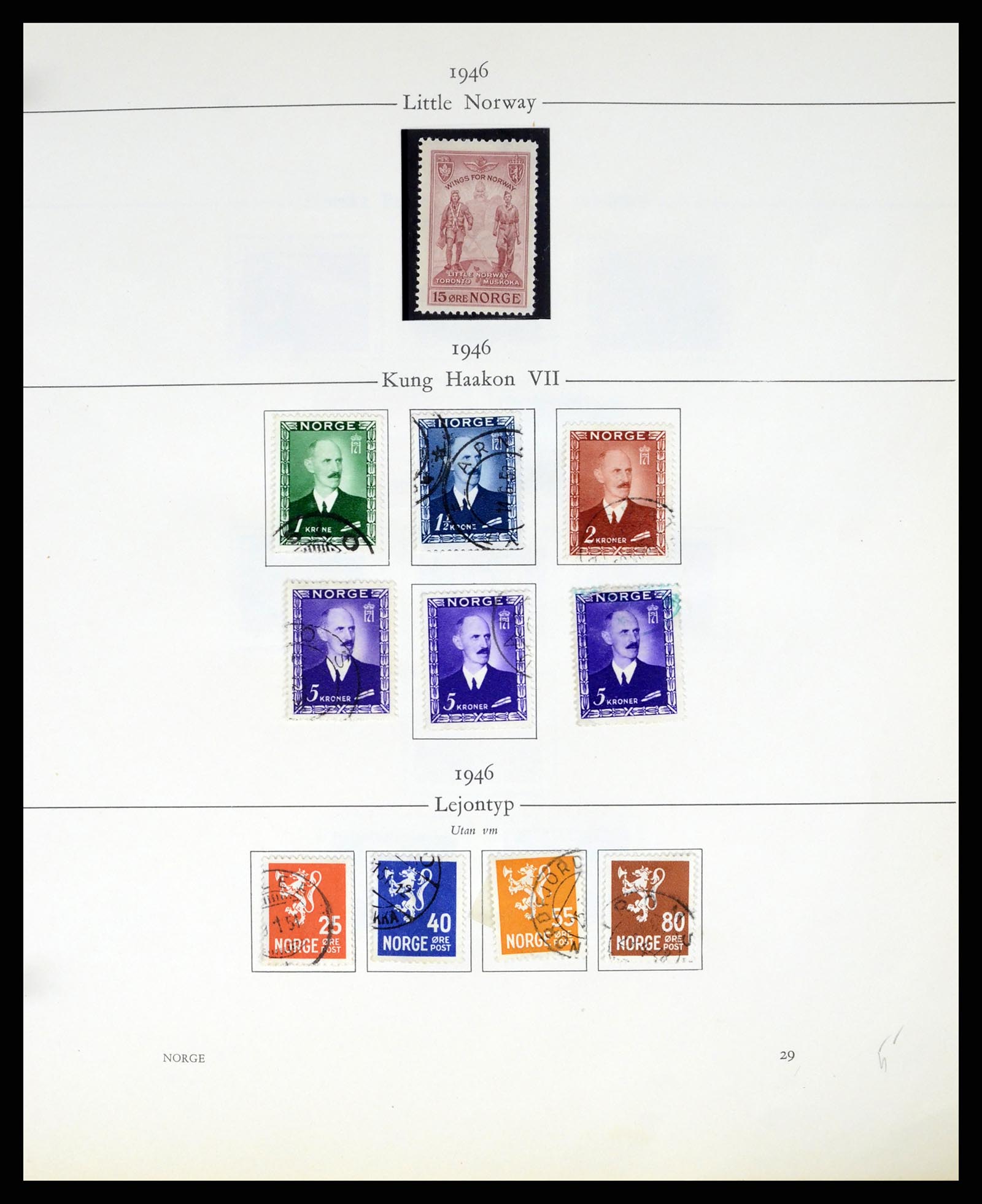 37387 030 - Postzegelverzameling 37387 Scandinavië 1851-1960.
