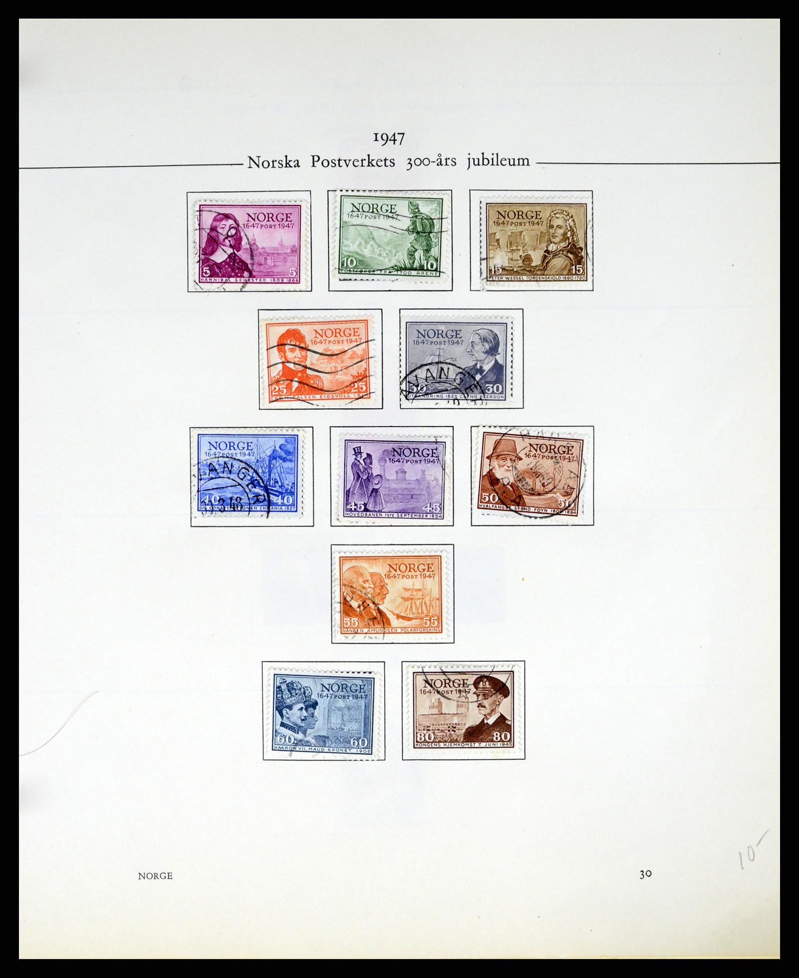 37387 031 - Postzegelverzameling 37387 Scandinavië 1851-1960.