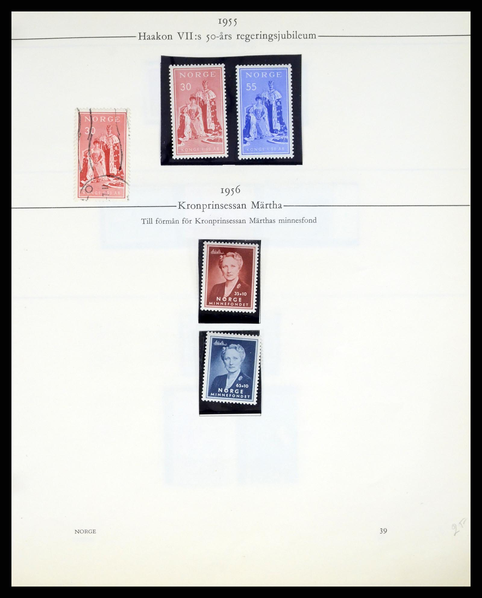37387 040 - Postzegelverzameling 37387 Scandinavië 1851-1960.