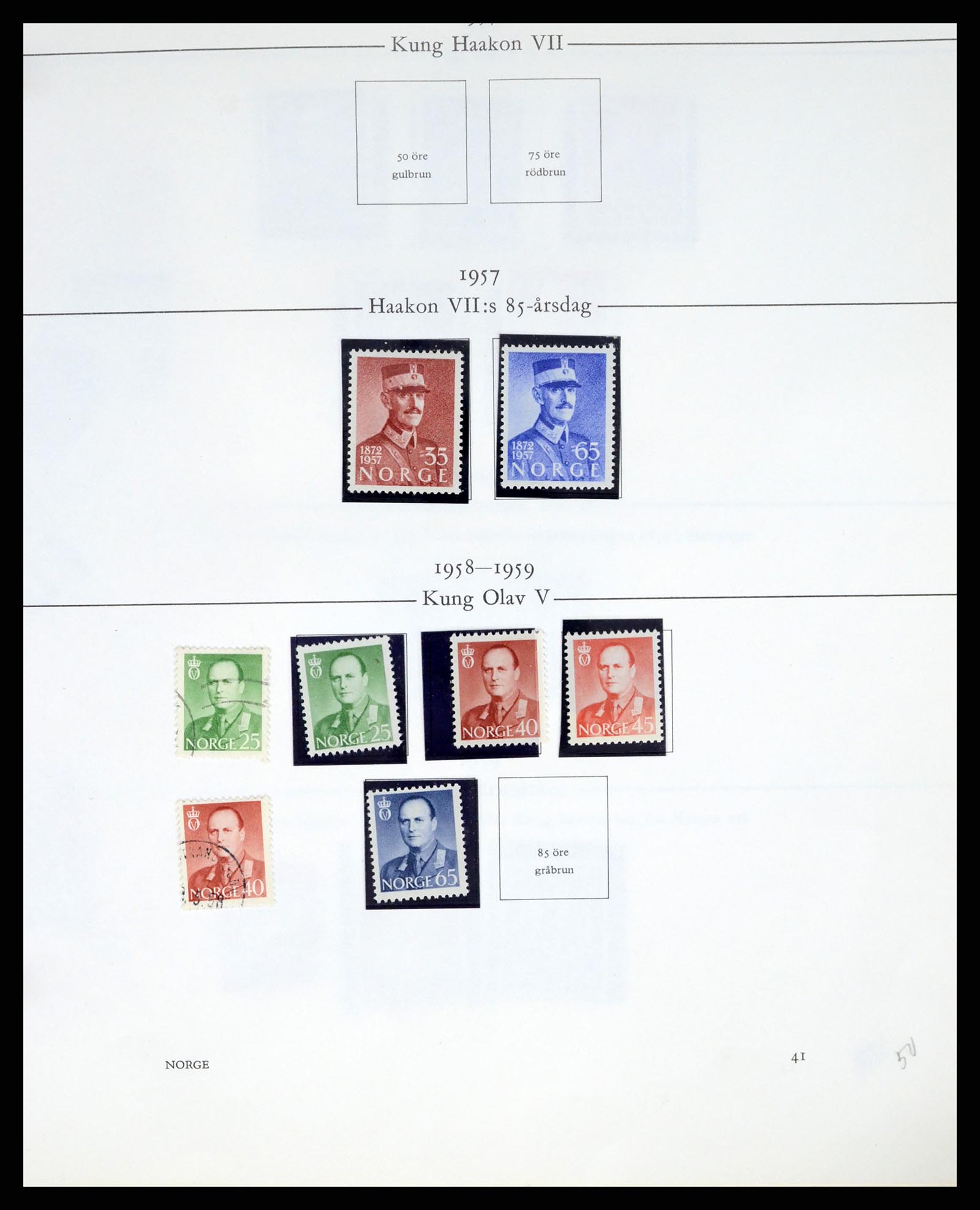 37387 042 - Postzegelverzameling 37387 Scandinavië 1851-1960.