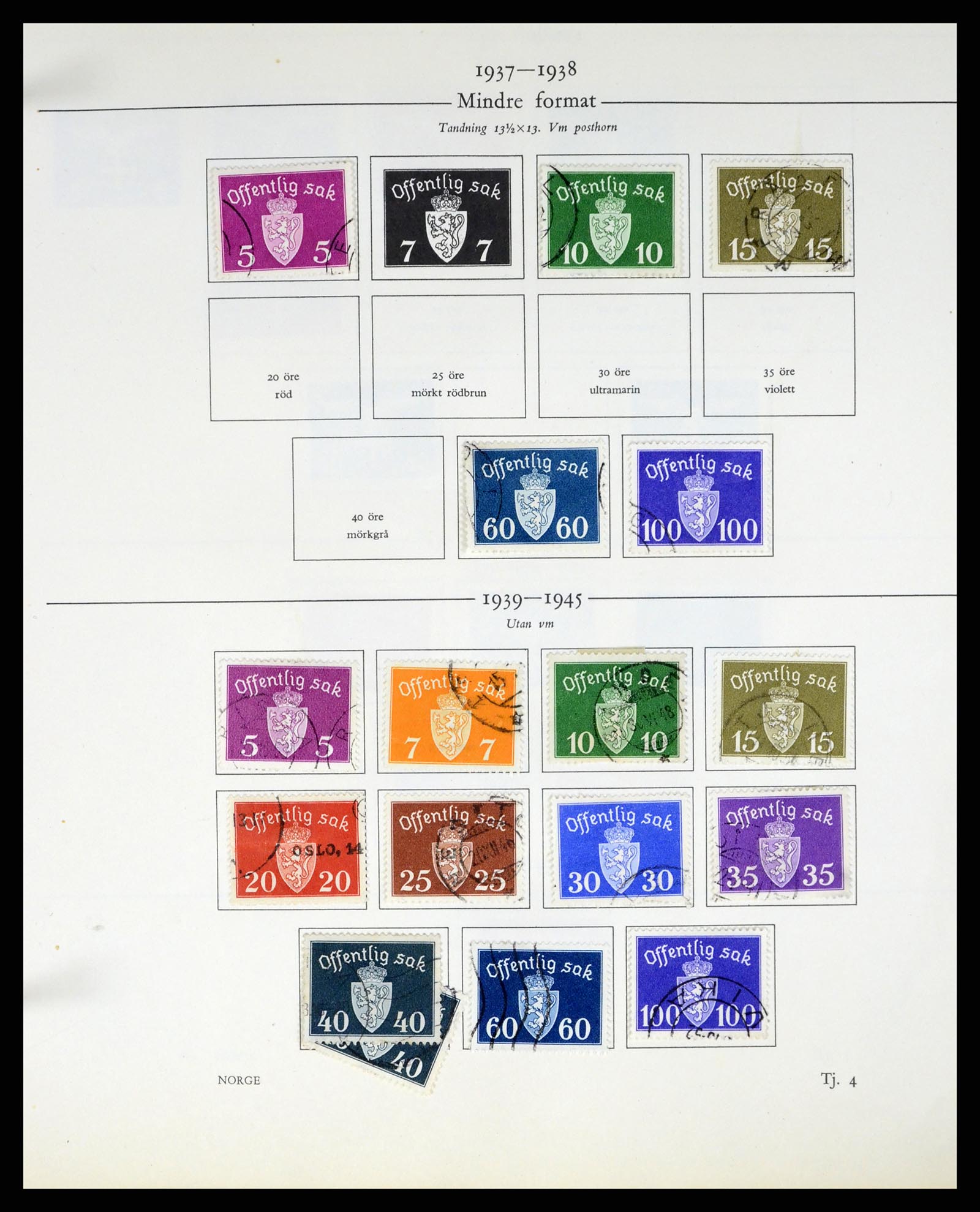 37387 047 - Postzegelverzameling 37387 Scandinavië 1851-1960.