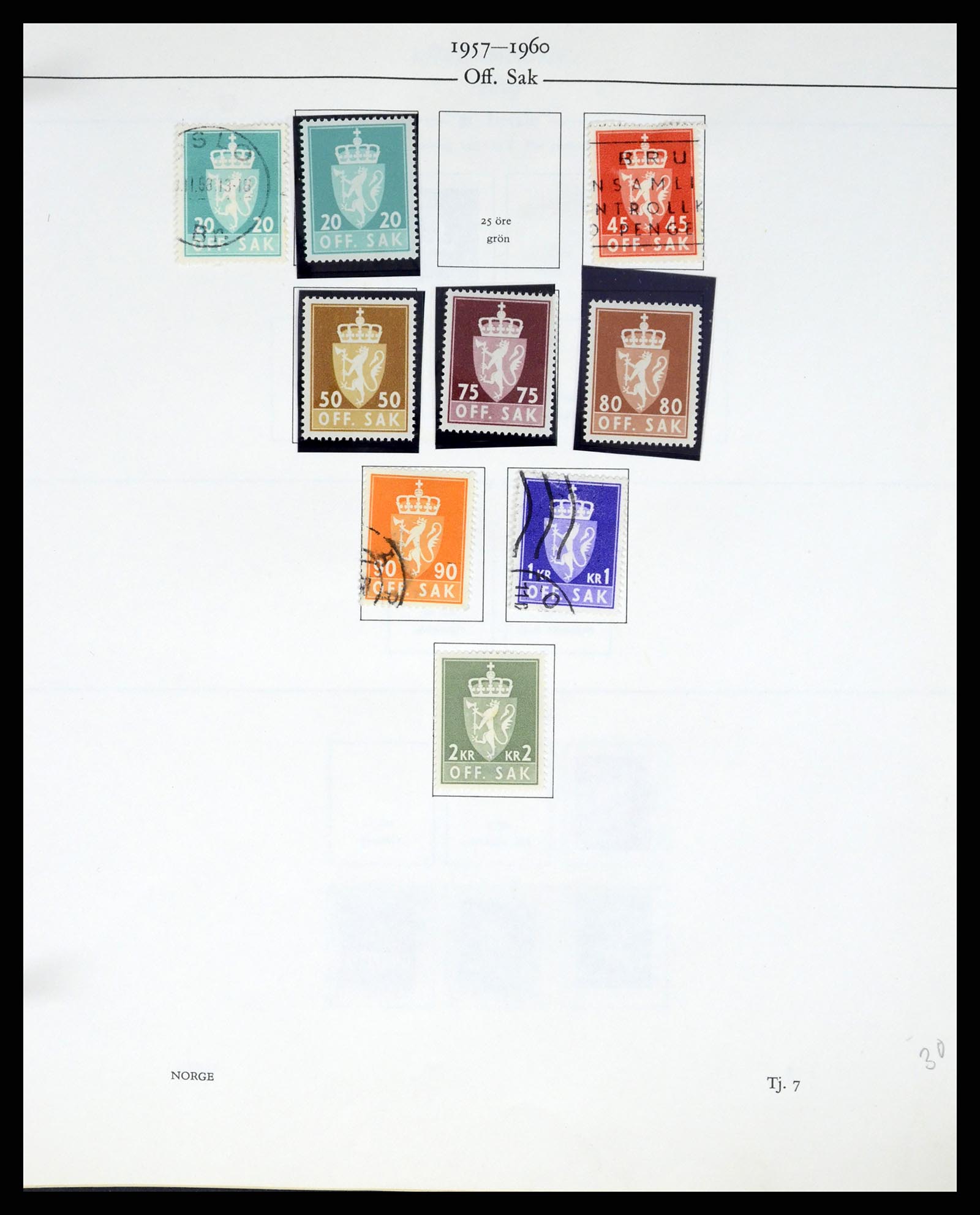 37387 050 - Postzegelverzameling 37387 Scandinavië 1851-1960.