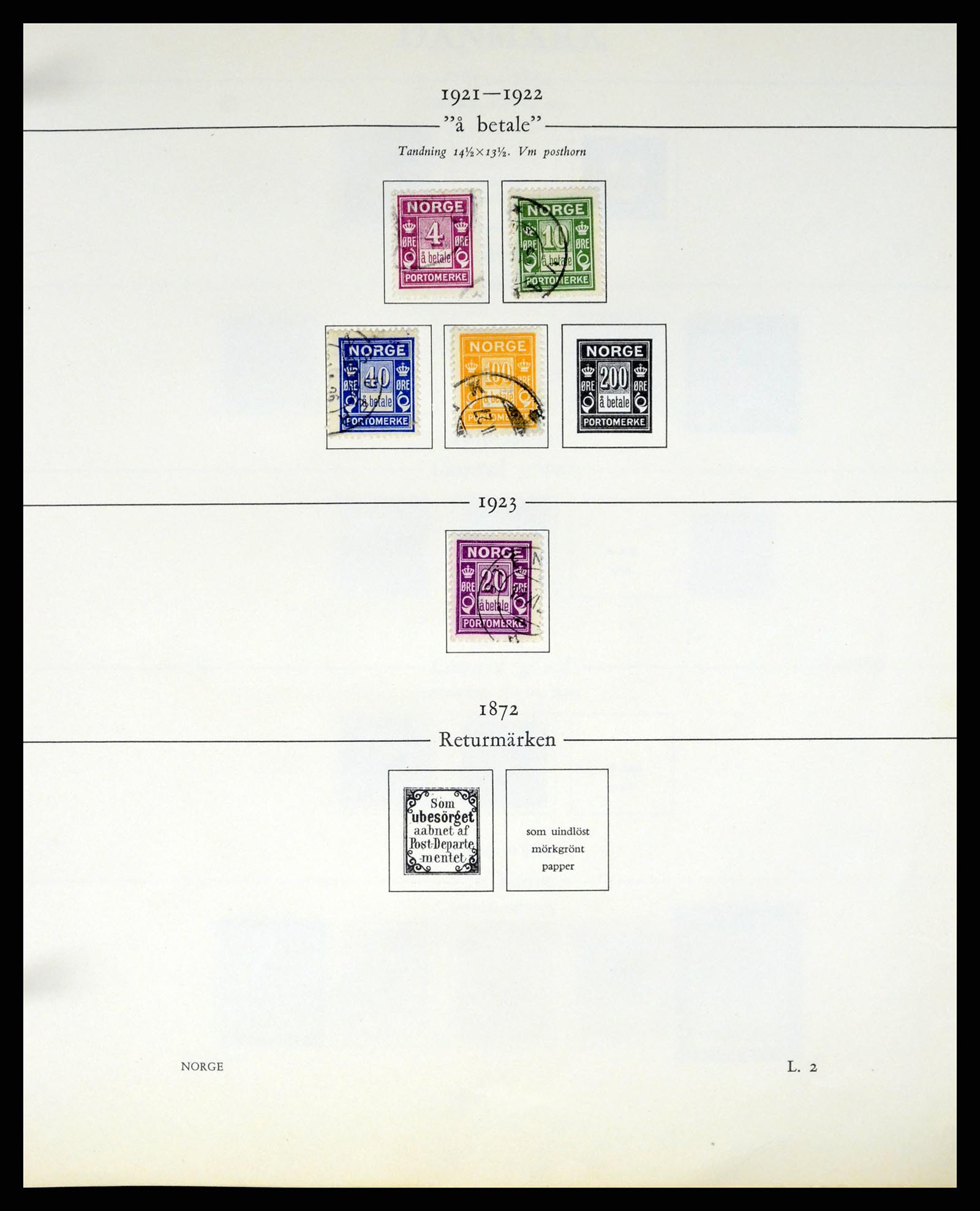 37387 052 - Postzegelverzameling 37387 Scandinavië 1851-1960.