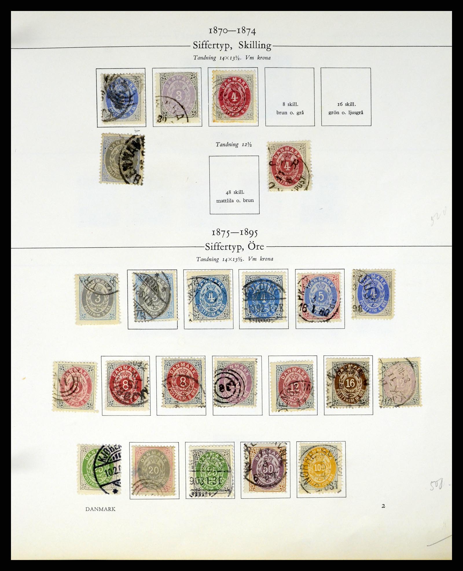 37387 054 - Postzegelverzameling 37387 Scandinavië 1851-1960.