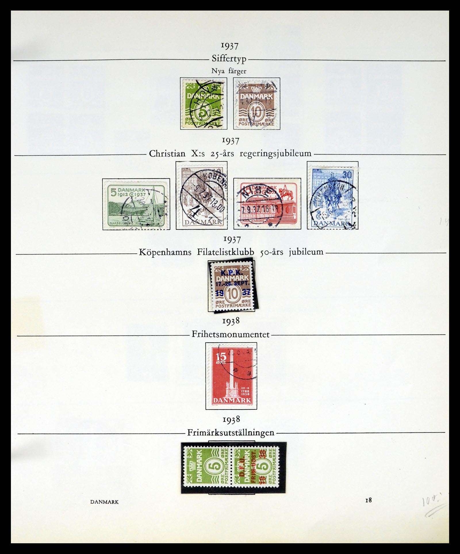 37387 071 - Postzegelverzameling 37387 Scandinavië 1851-1960.