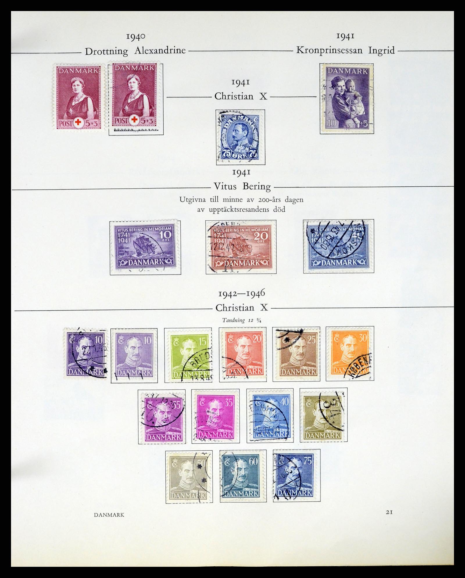 37387 074 - Postzegelverzameling 37387 Scandinavië 1851-1960.