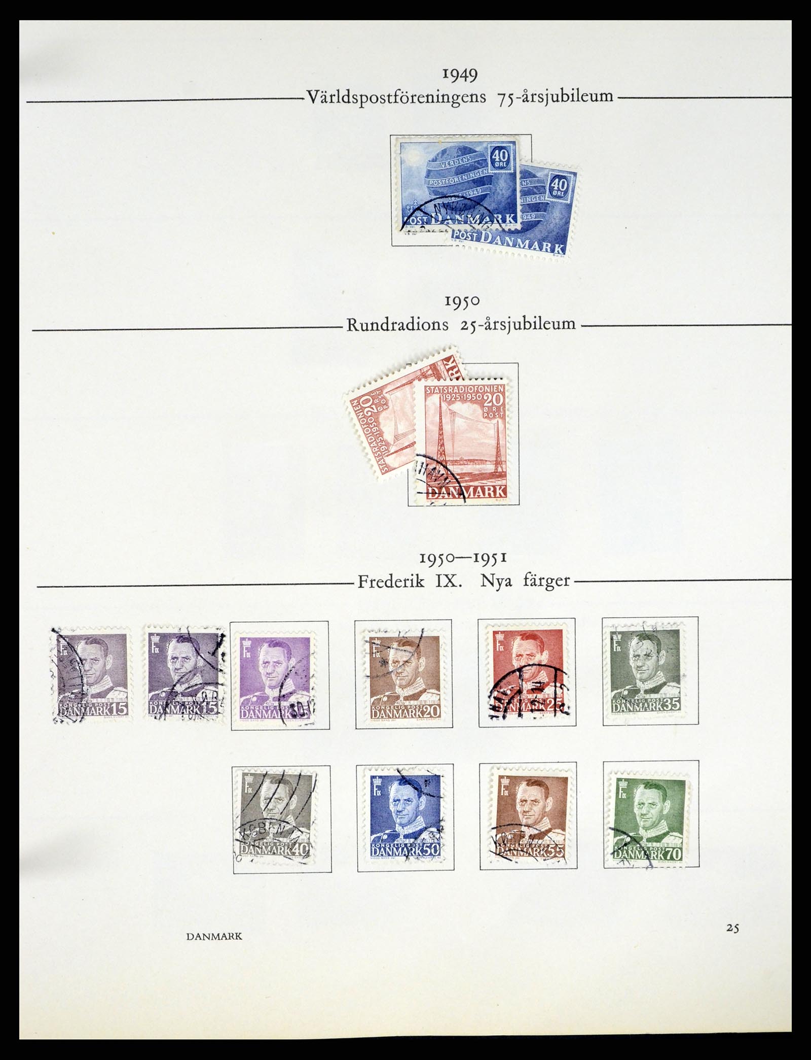 37387 080 - Postzegelverzameling 37387 Scandinavië 1851-1960.