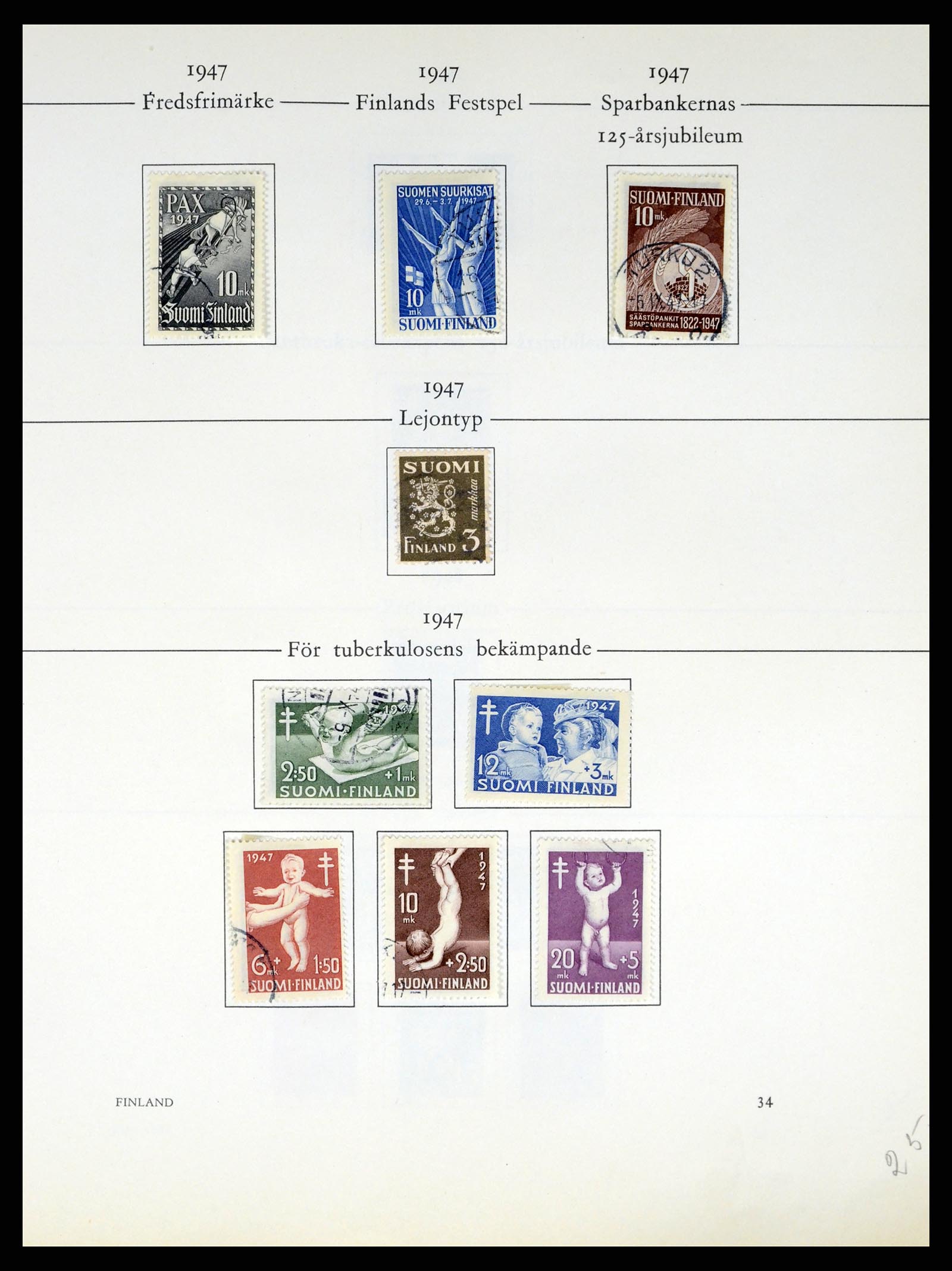 37387 196 - Postzegelverzameling 37387 Scandinavië 1851-1960.