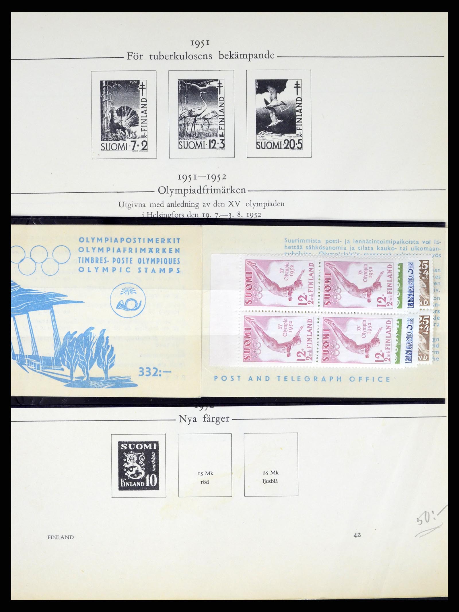 37387 205 - Postzegelverzameling 37387 Scandinavië 1851-1960.