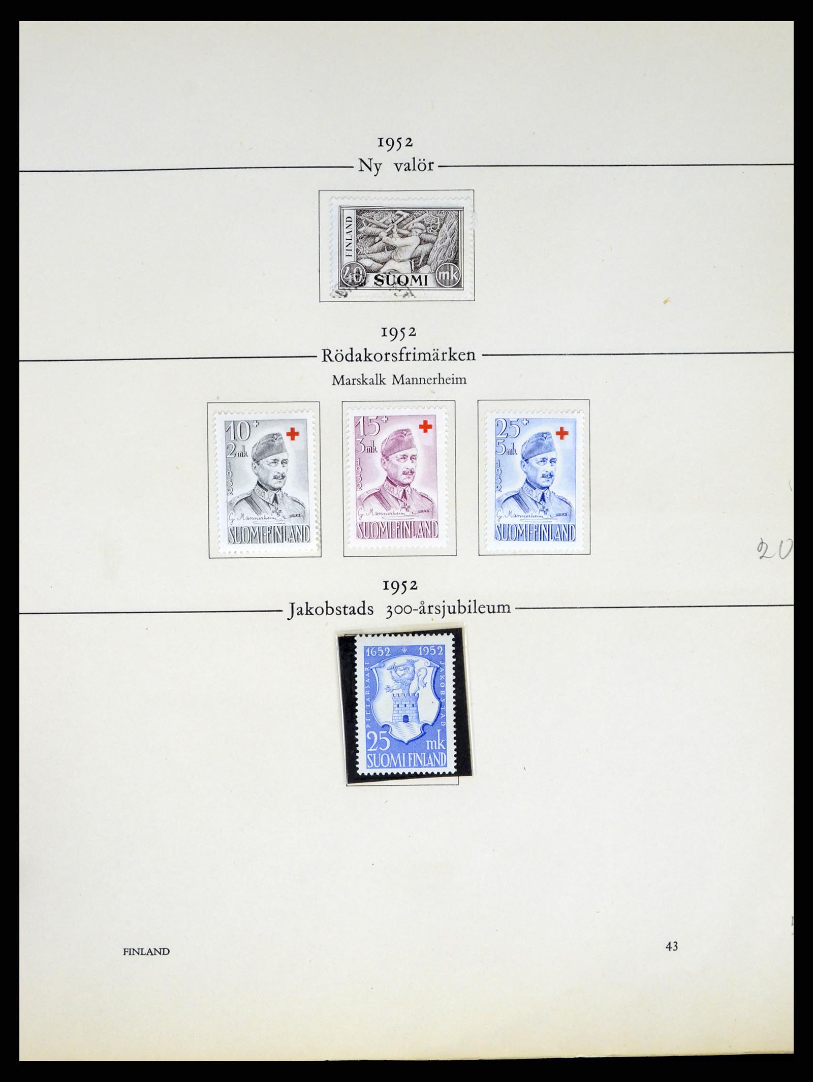 37387 206 - Postzegelverzameling 37387 Scandinavië 1851-1960.