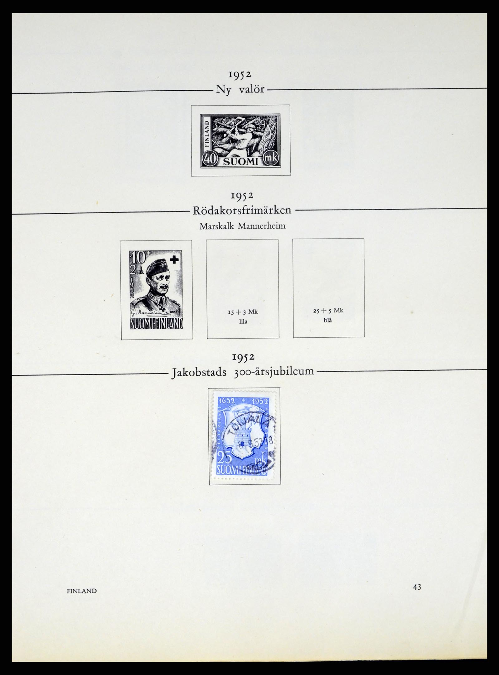 37387 207 - Postzegelverzameling 37387 Scandinavië 1851-1960.