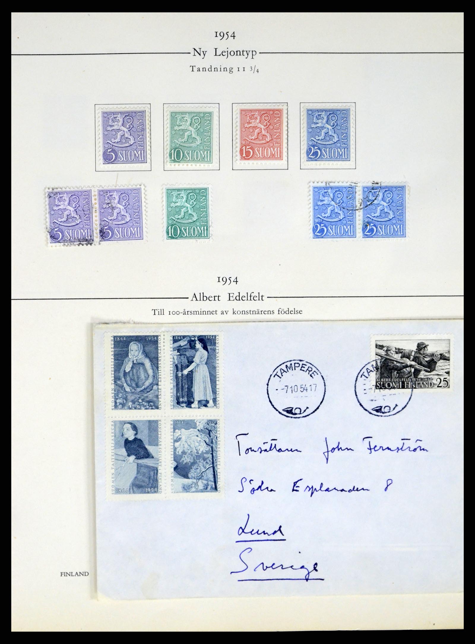 37387 210 - Postzegelverzameling 37387 Scandinavië 1851-1960.