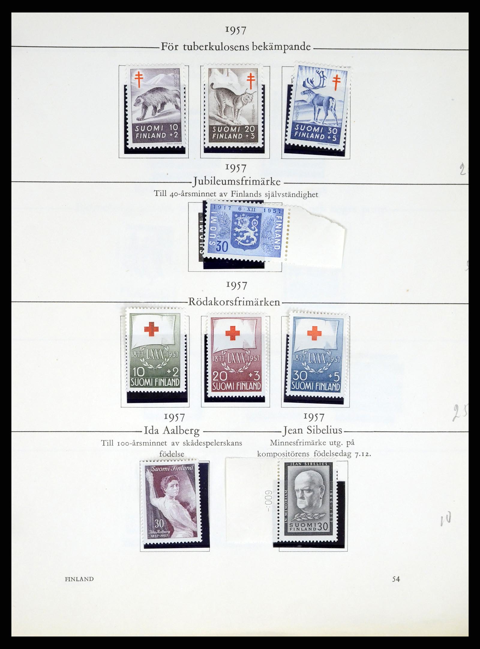 37387 219 - Postzegelverzameling 37387 Scandinavië 1851-1960.