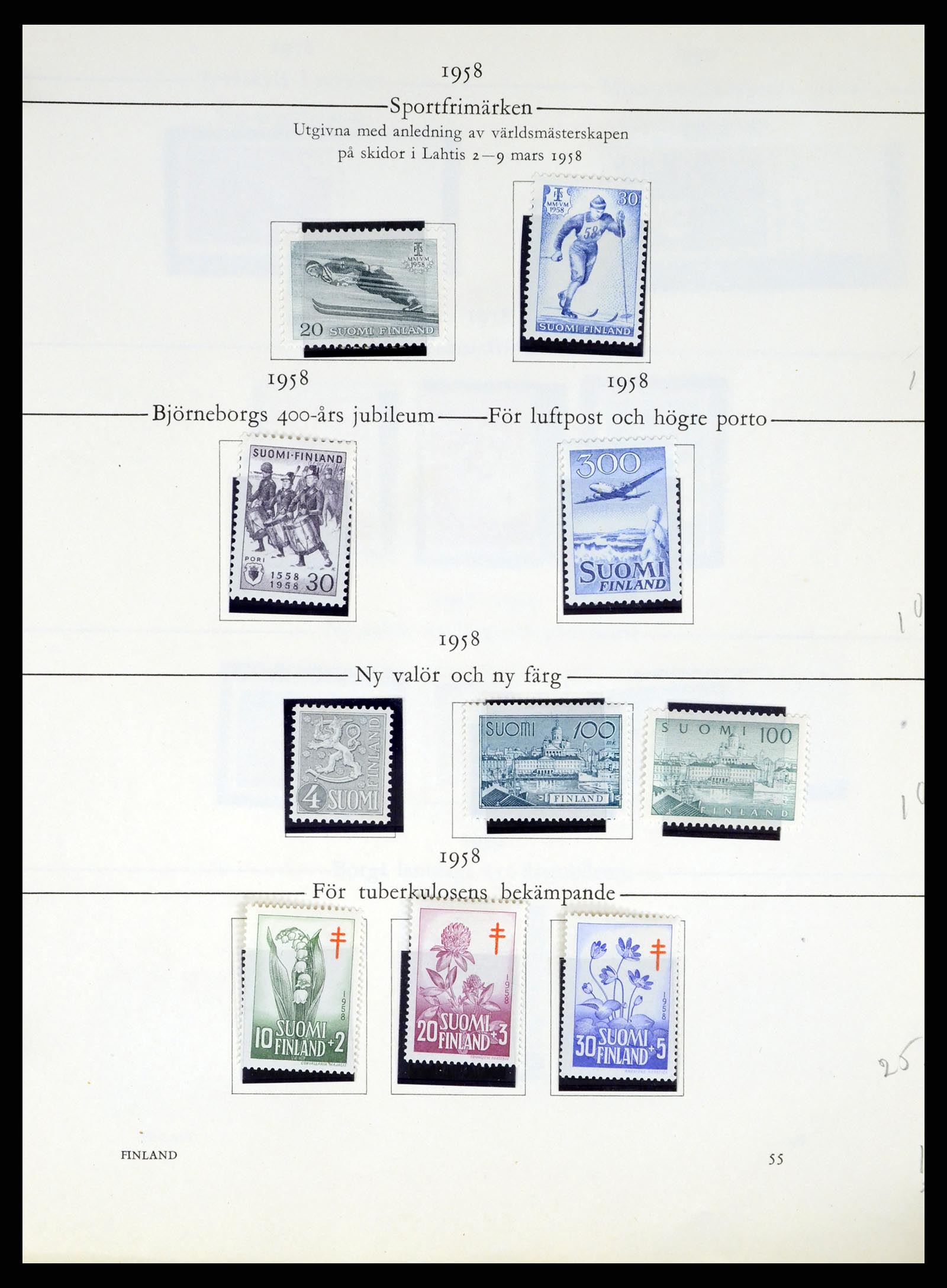 37387 220 - Postzegelverzameling 37387 Scandinavië 1851-1960.