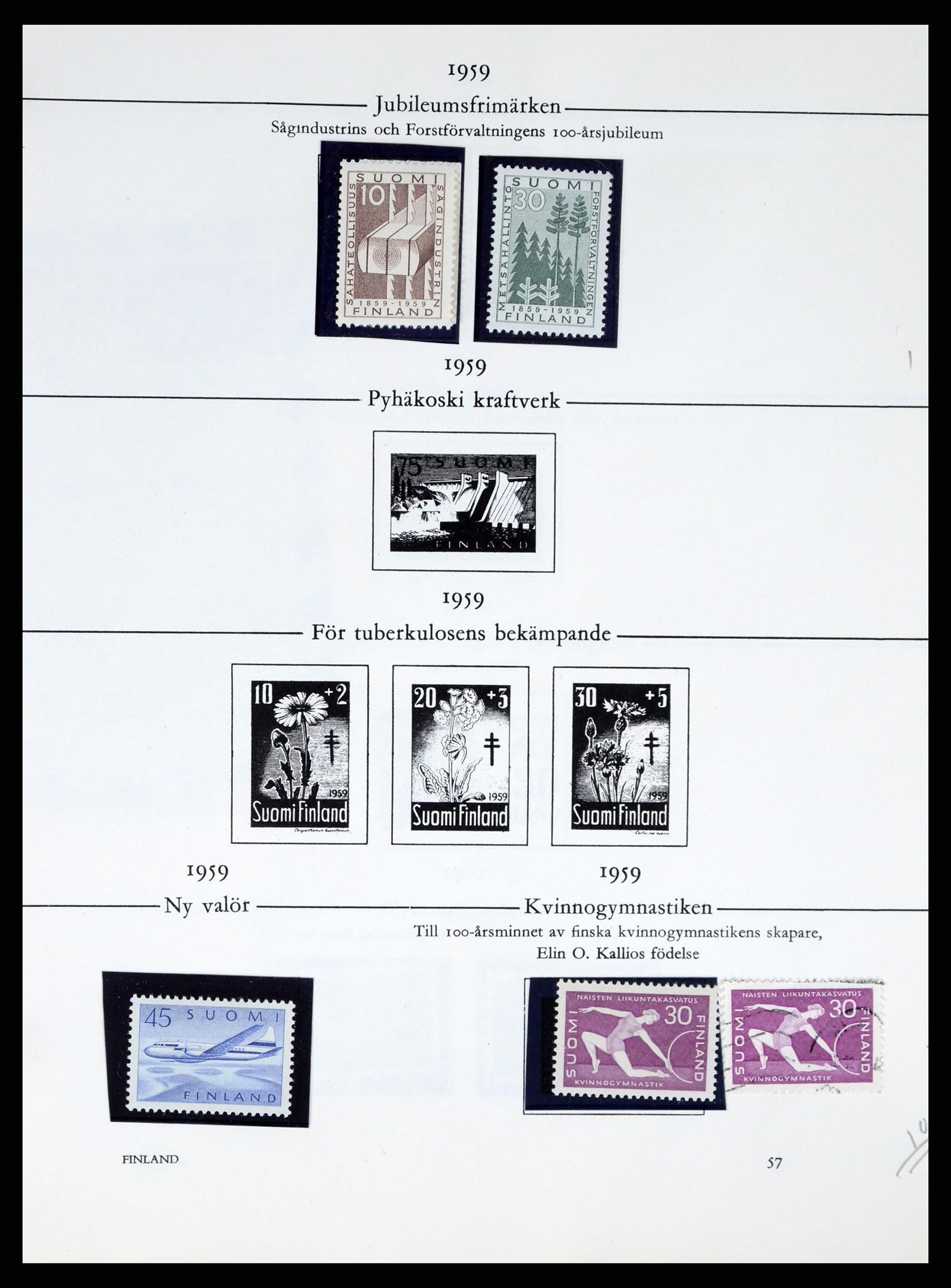 37387 222 - Stamp collection 37387 Scandinavia 1851-1960.